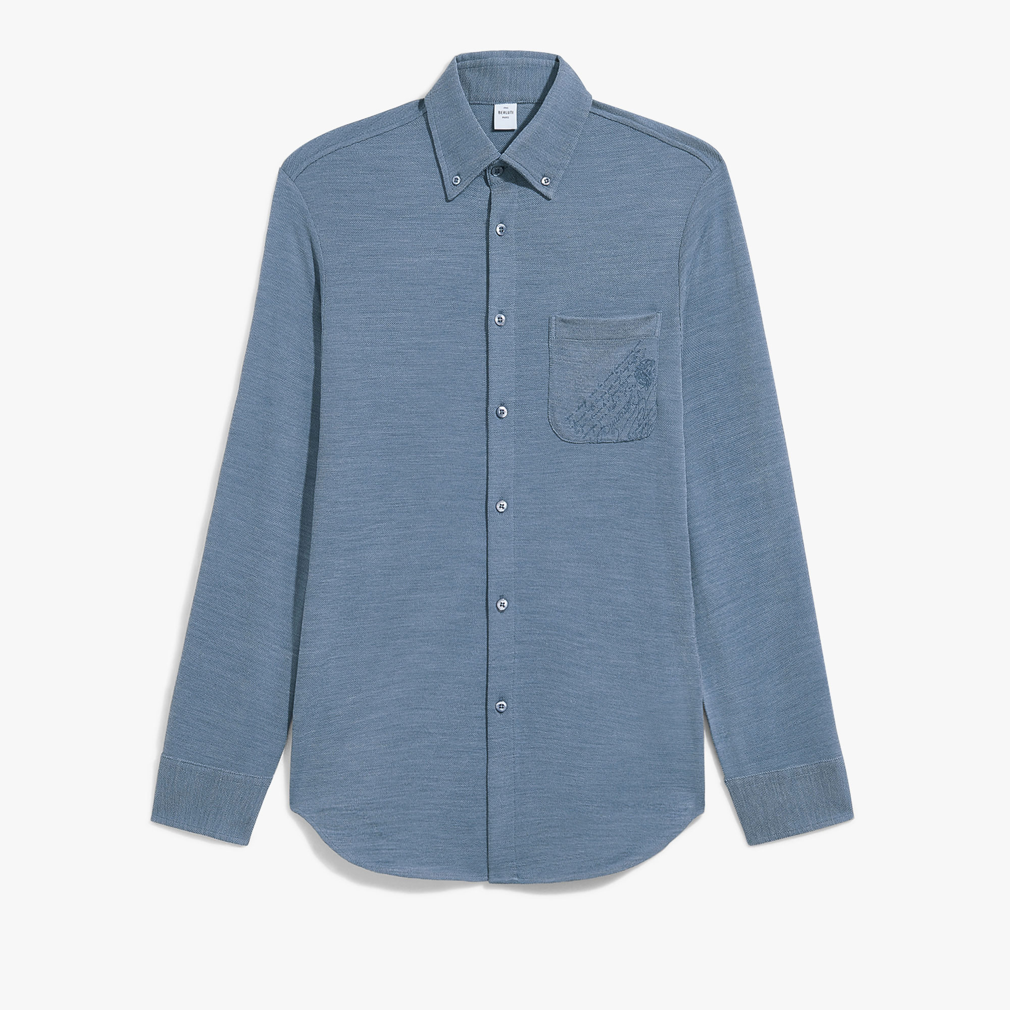 Scritto Pocket Shirt, BLUE DENIM, hi-res