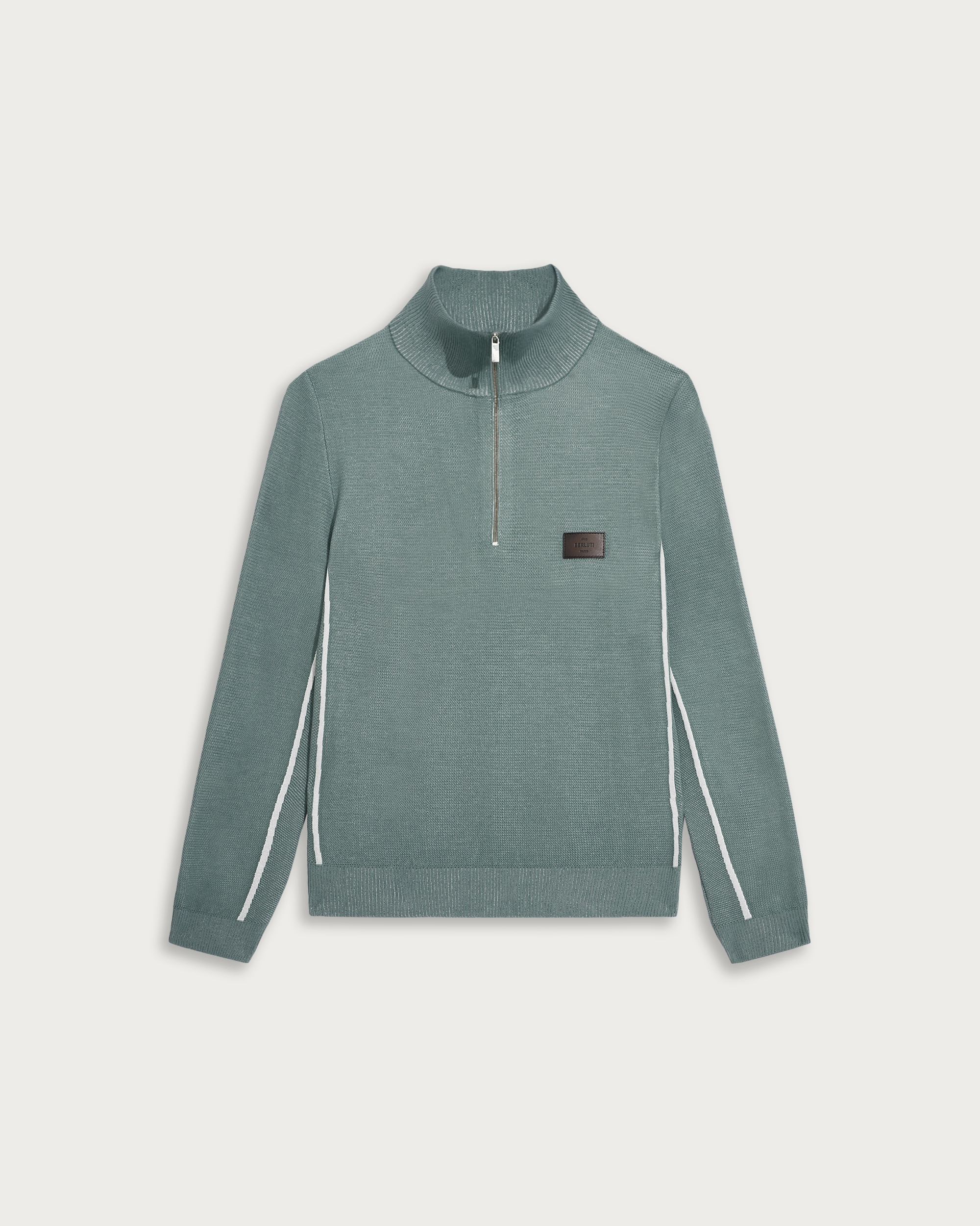 Shadow Half-Zip with Leather Details