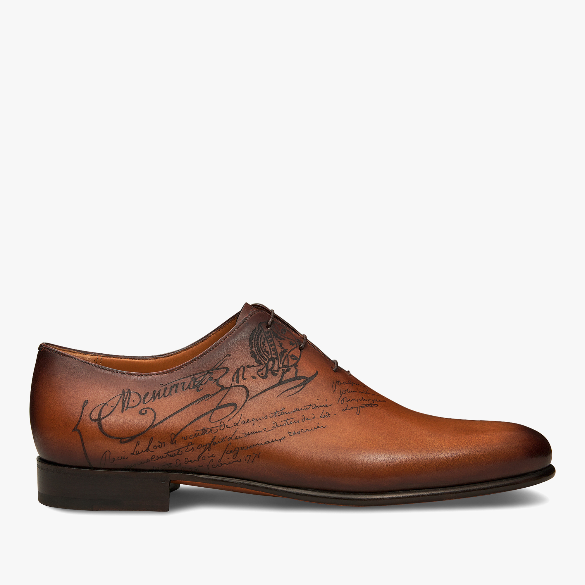 Alessandro Galet Scritto Leather Oxford, TOBACCO BIS, hi-res