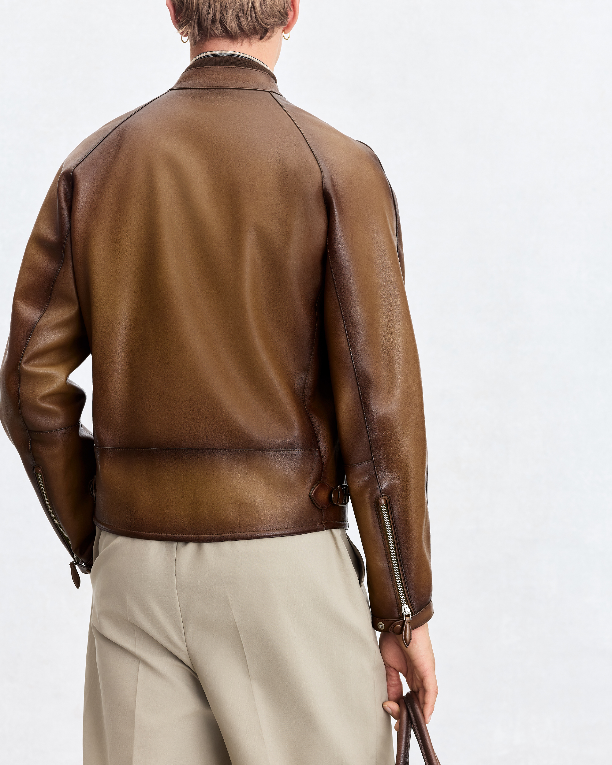 Leather Patina Un Jour Biker | Berluti US
