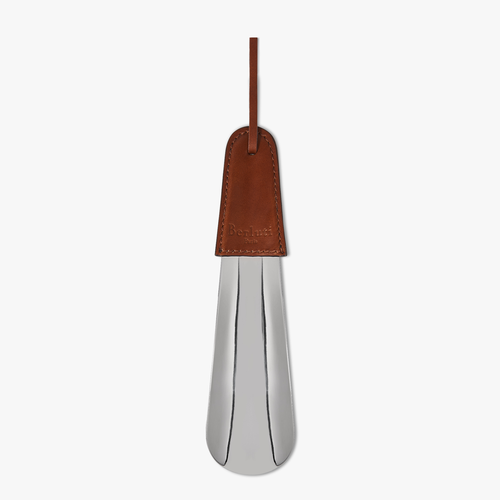 Large Leather and Metal Shoehorn - Berluti