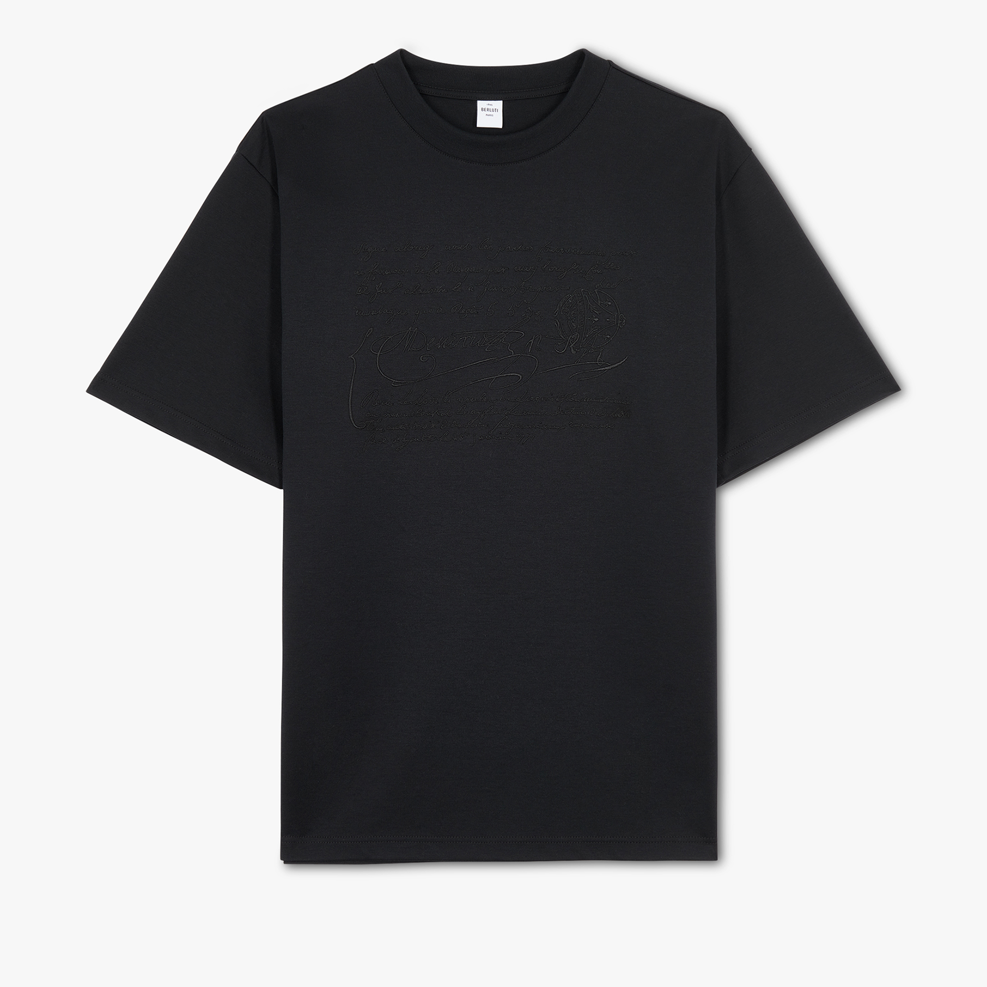 Scritto embroidered cotton sweatshirt