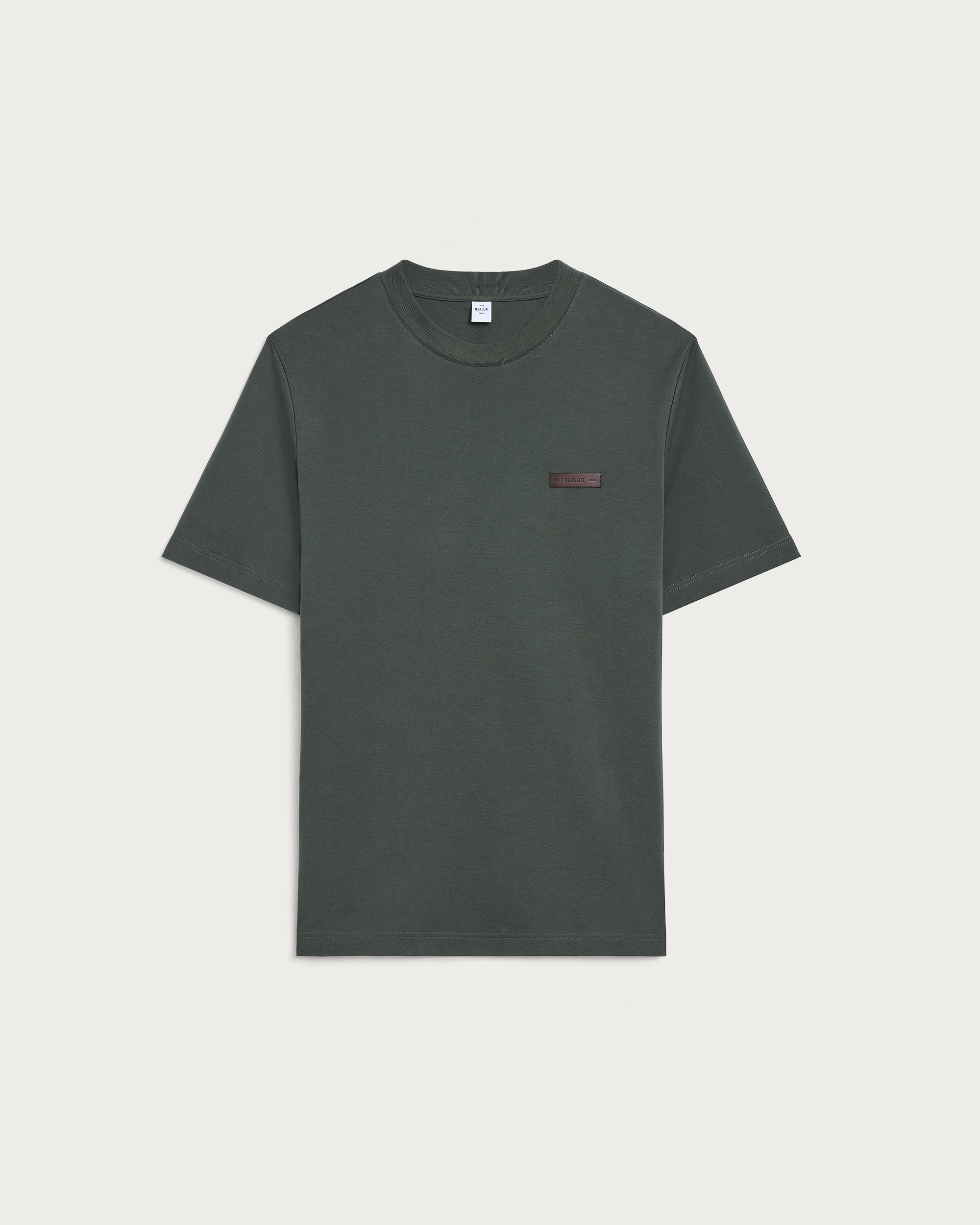 Leather Detail T-shirt | Berluti US