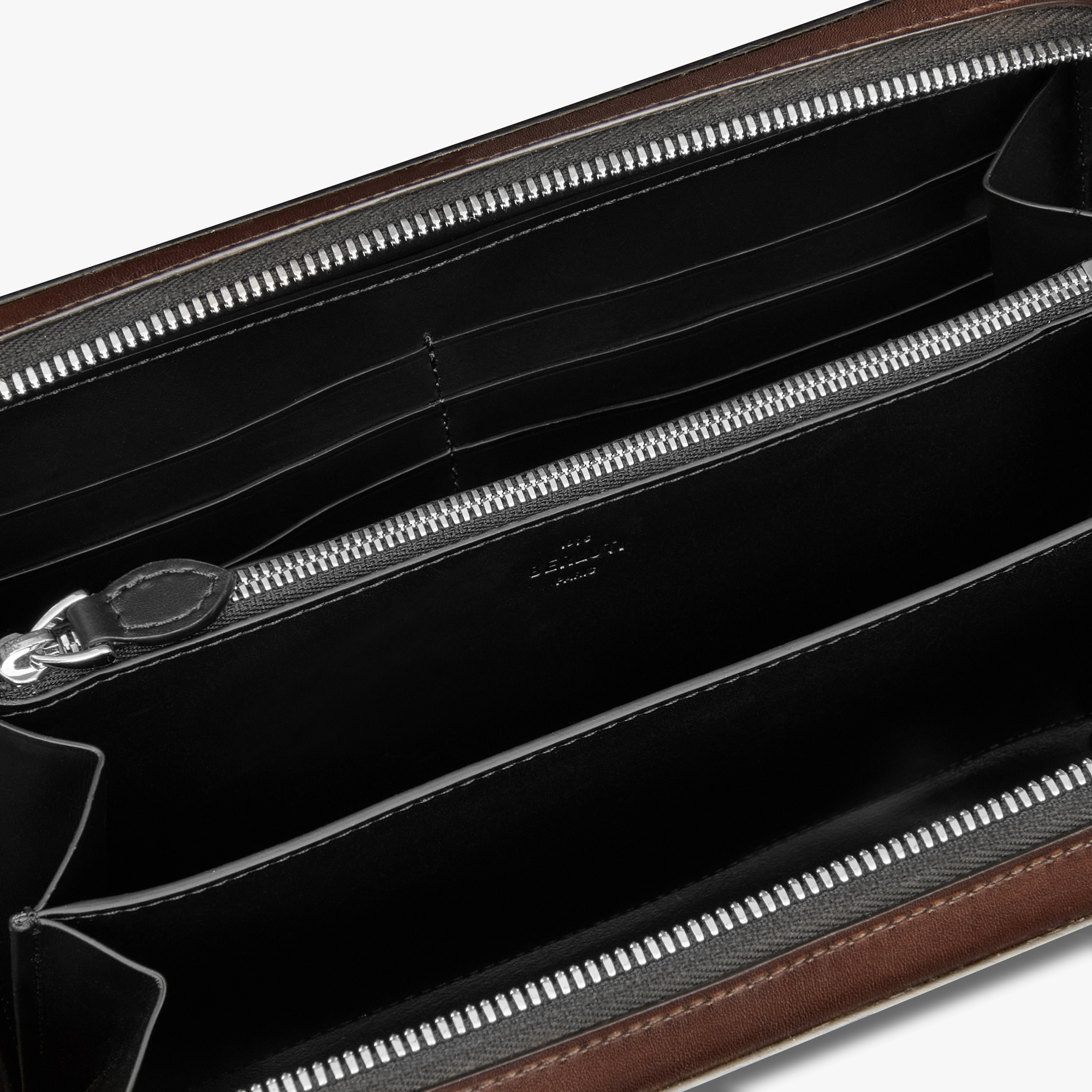 Itauba Wide Scritto Leather Long Zipped Wallet