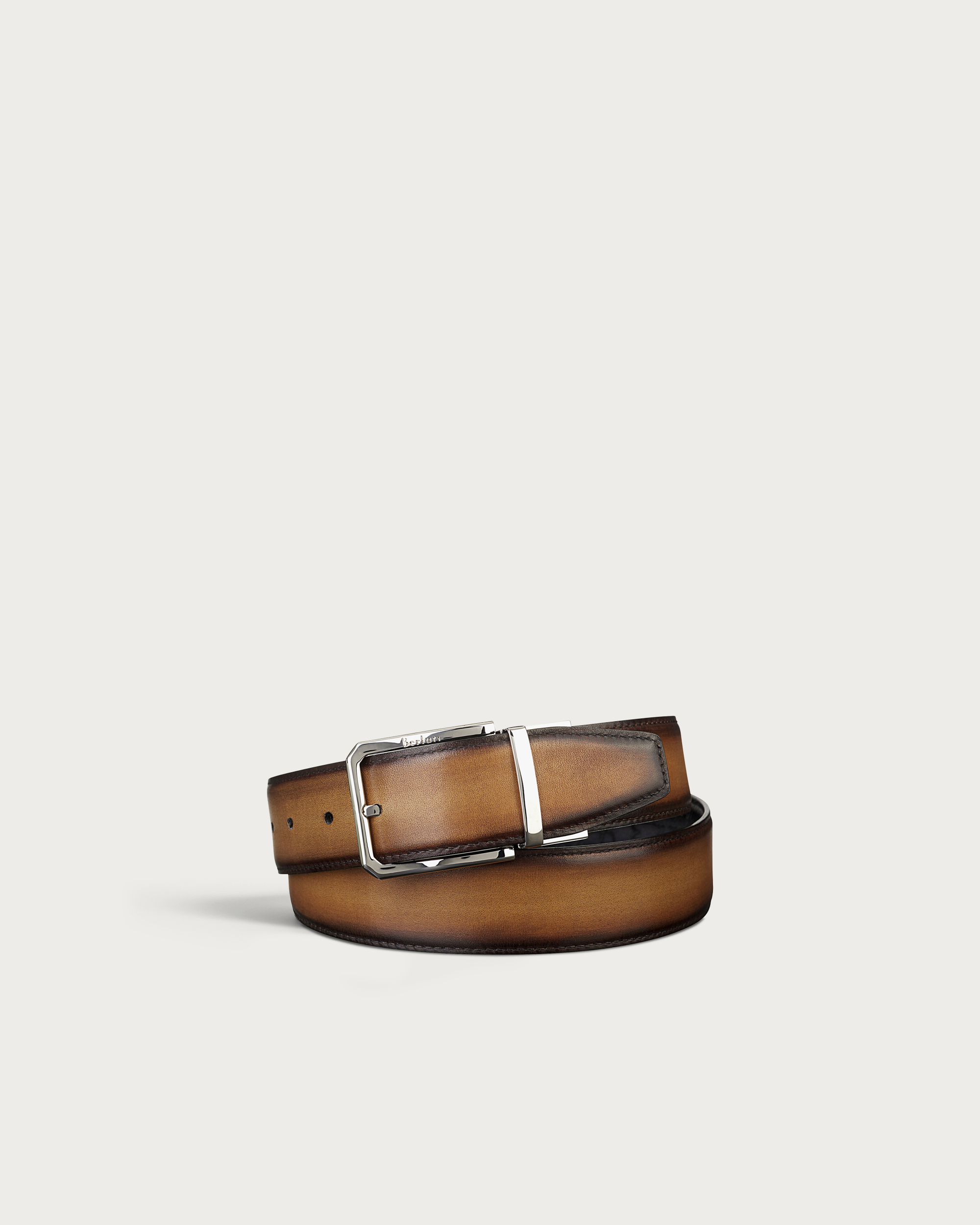 Berluti レザー ベルト ブラウン Versatile Reversible Belt | Berluti US