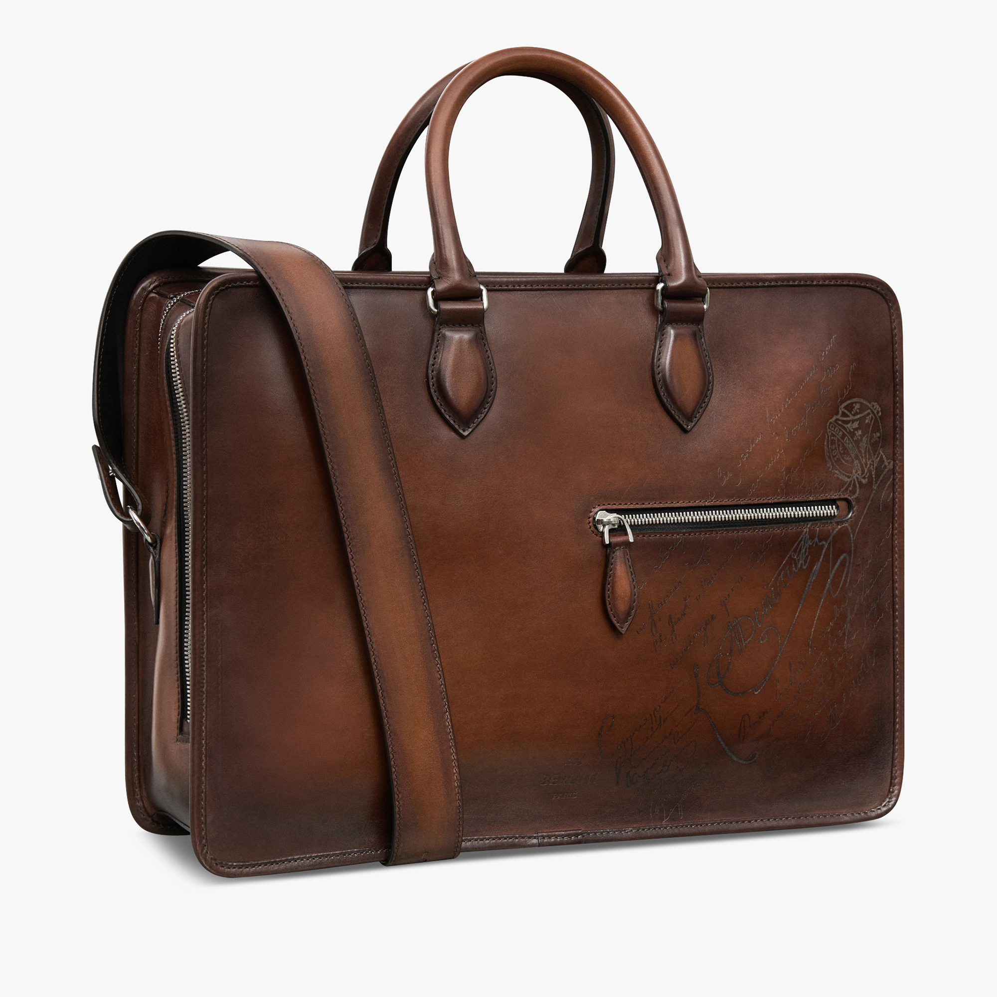 berluti leather bag