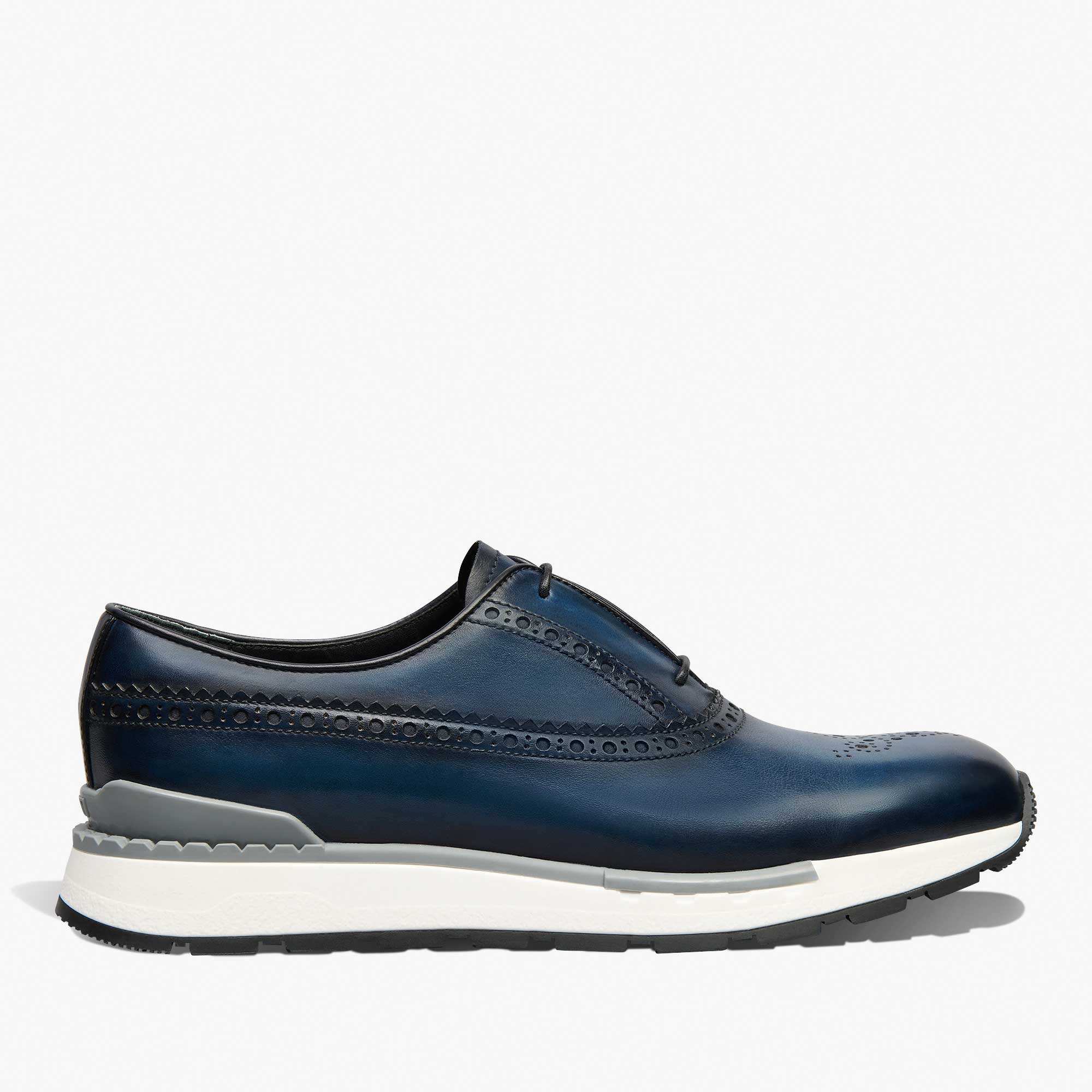 Fast Track Leather Sneaker, DENIM CHIARO, hi-res