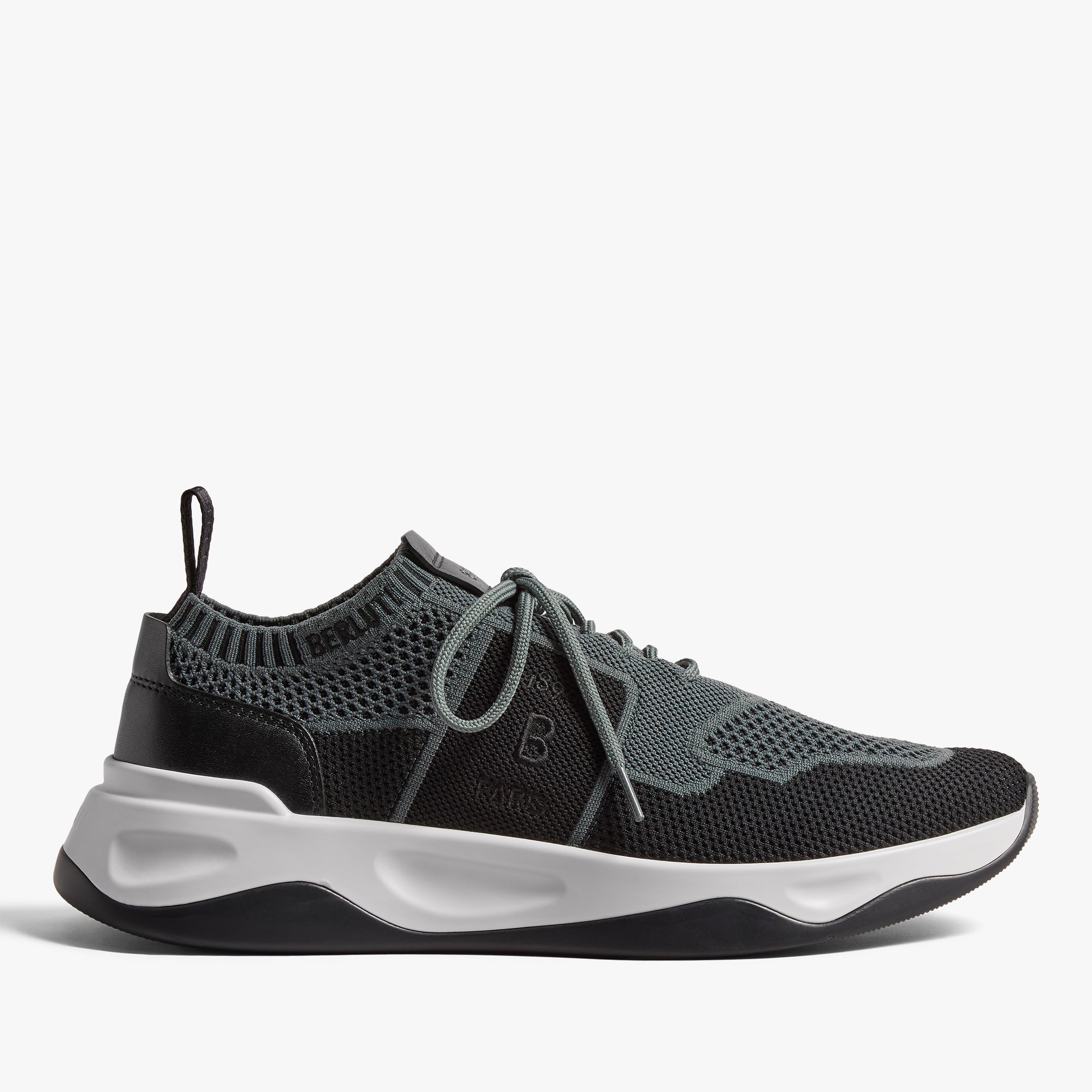 Shadow Knit And Lagoon Calf Sneaker, TEMPEST / BLACK, hi-res