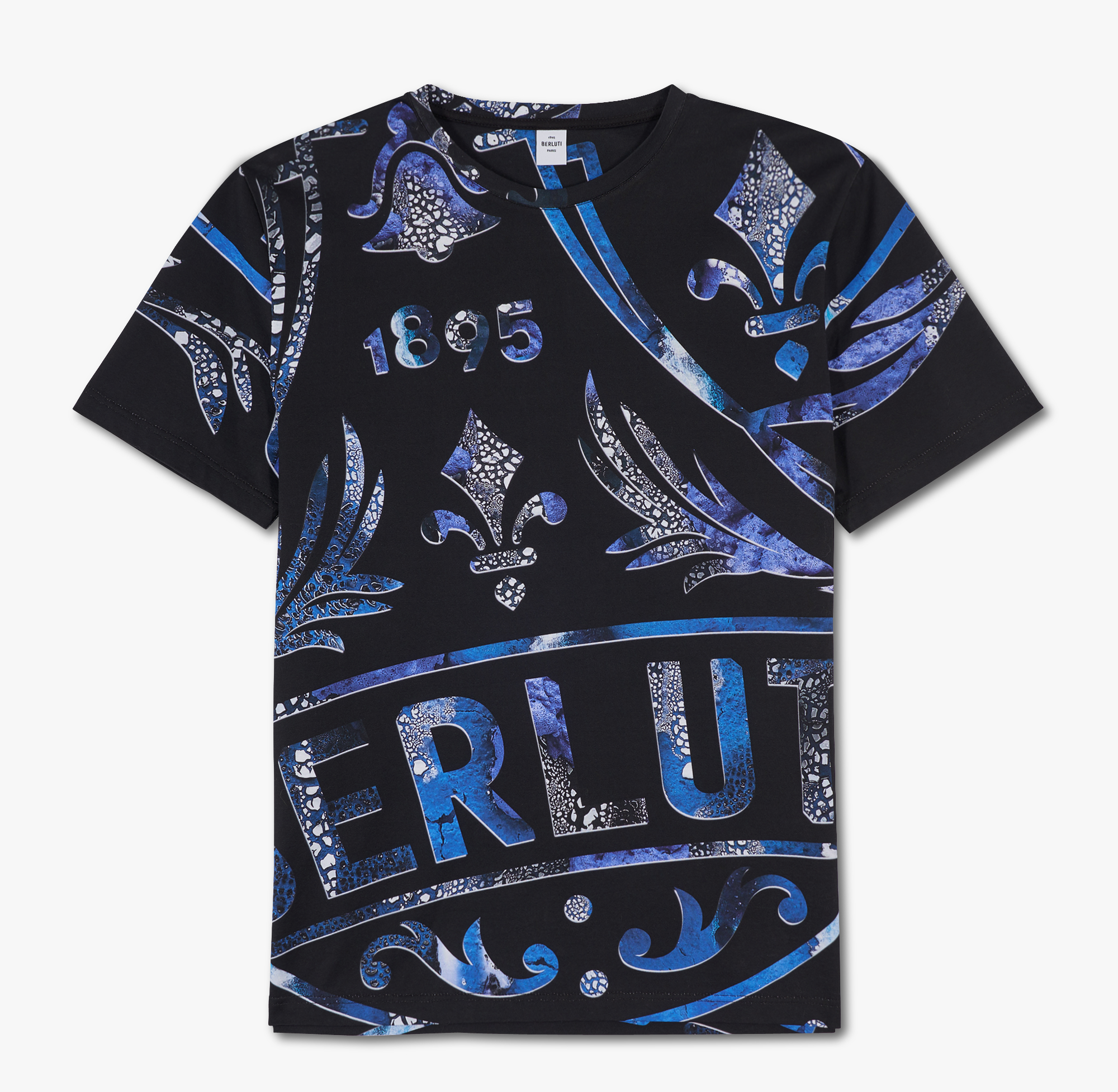 Printed Crest T-Shirt, BR 3 BLUE, hi-res