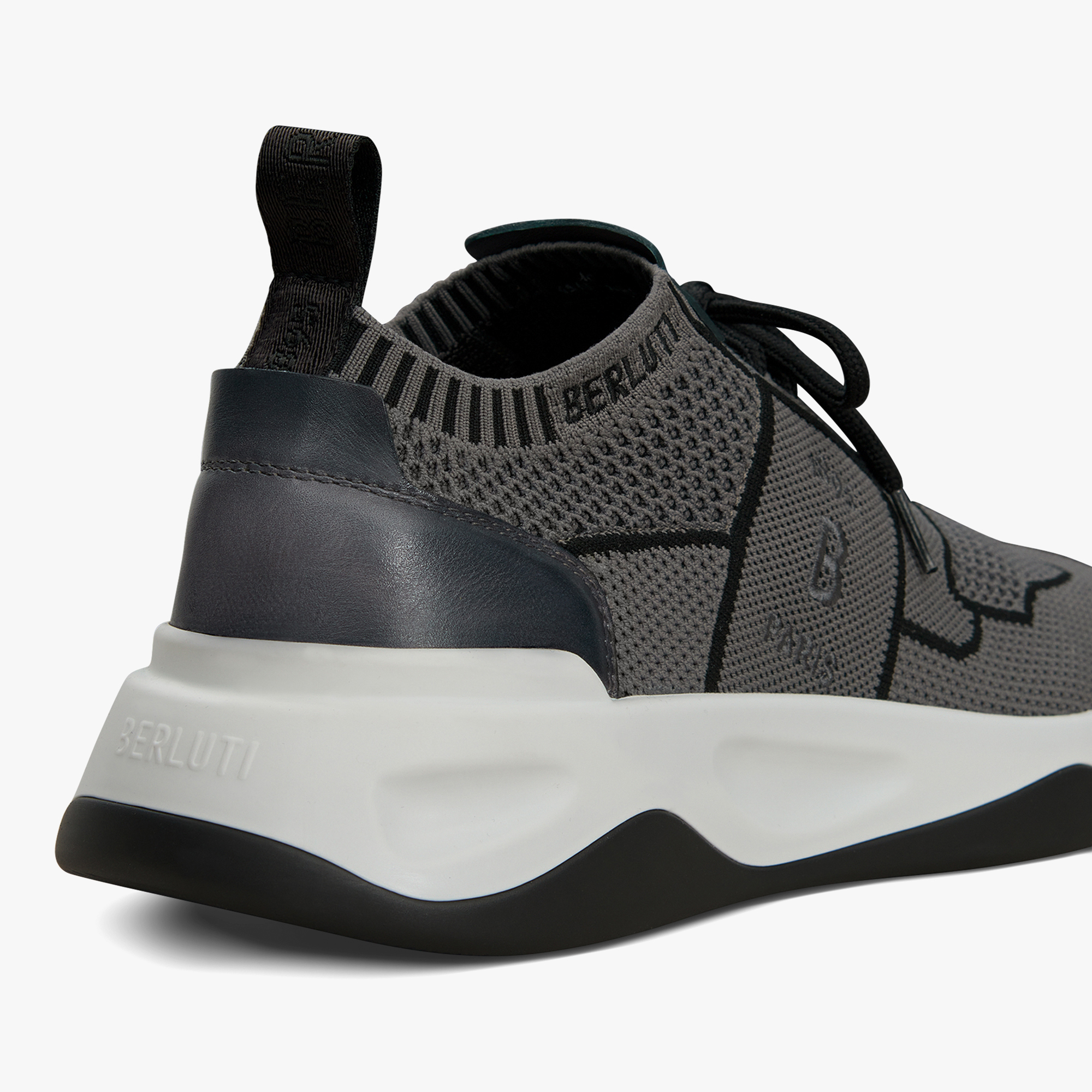 Shadow Knit And Leather Sneaker