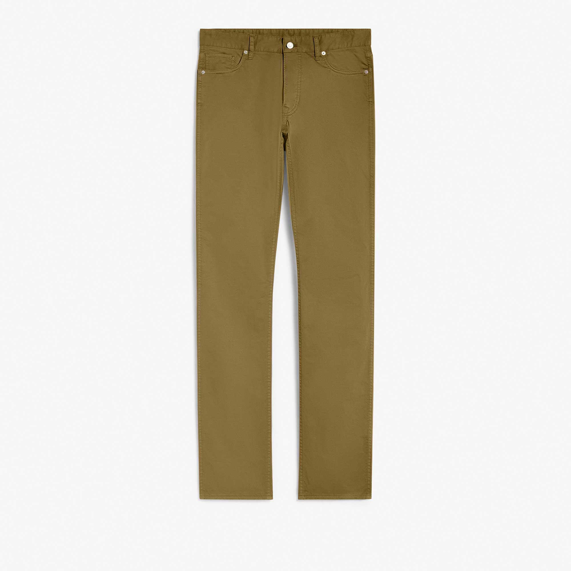 Pantalon Slim En Denim Teint, GOLDEN BRONZE, hi-res