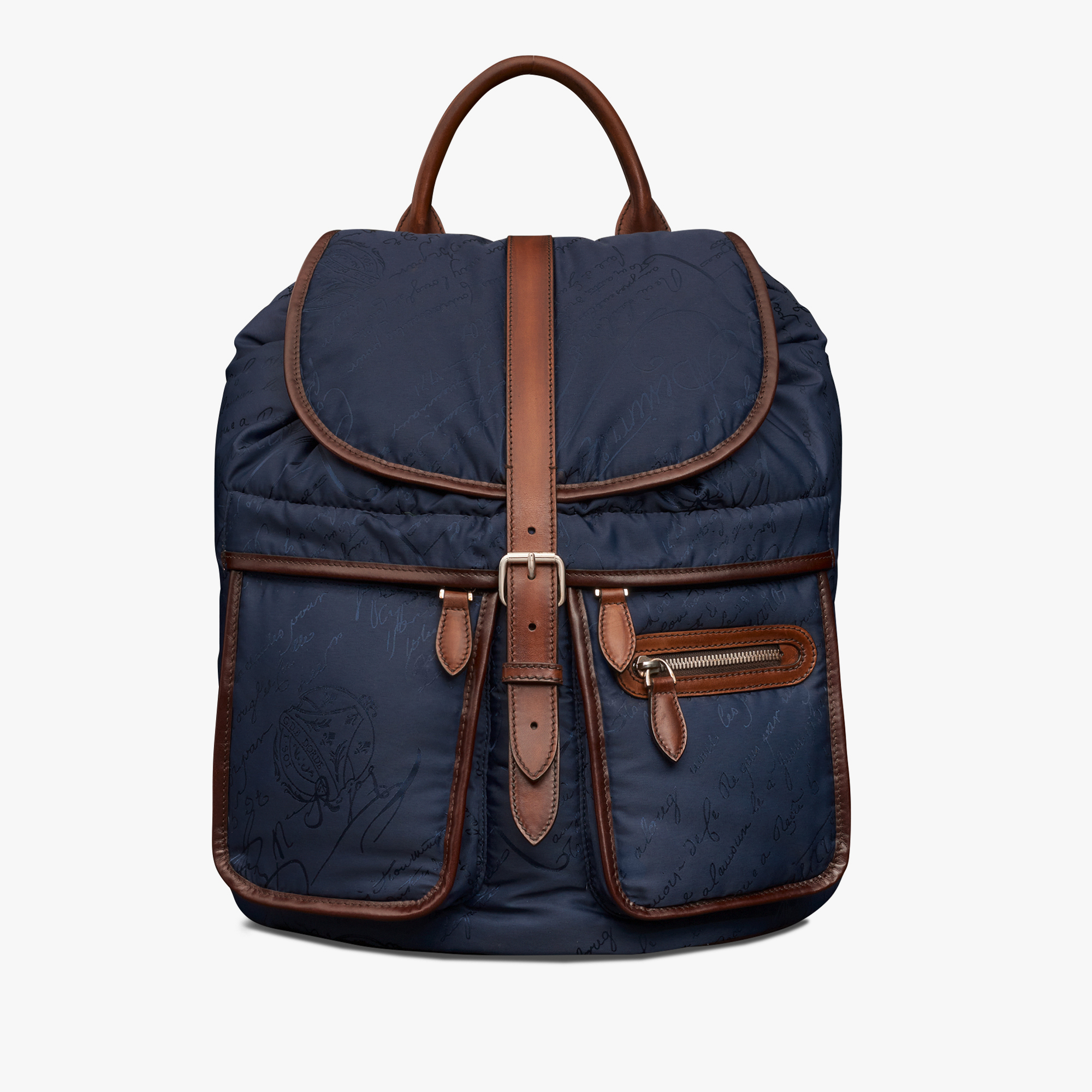 Pack Nylon Scritto Backpack, NAVY, hi-res