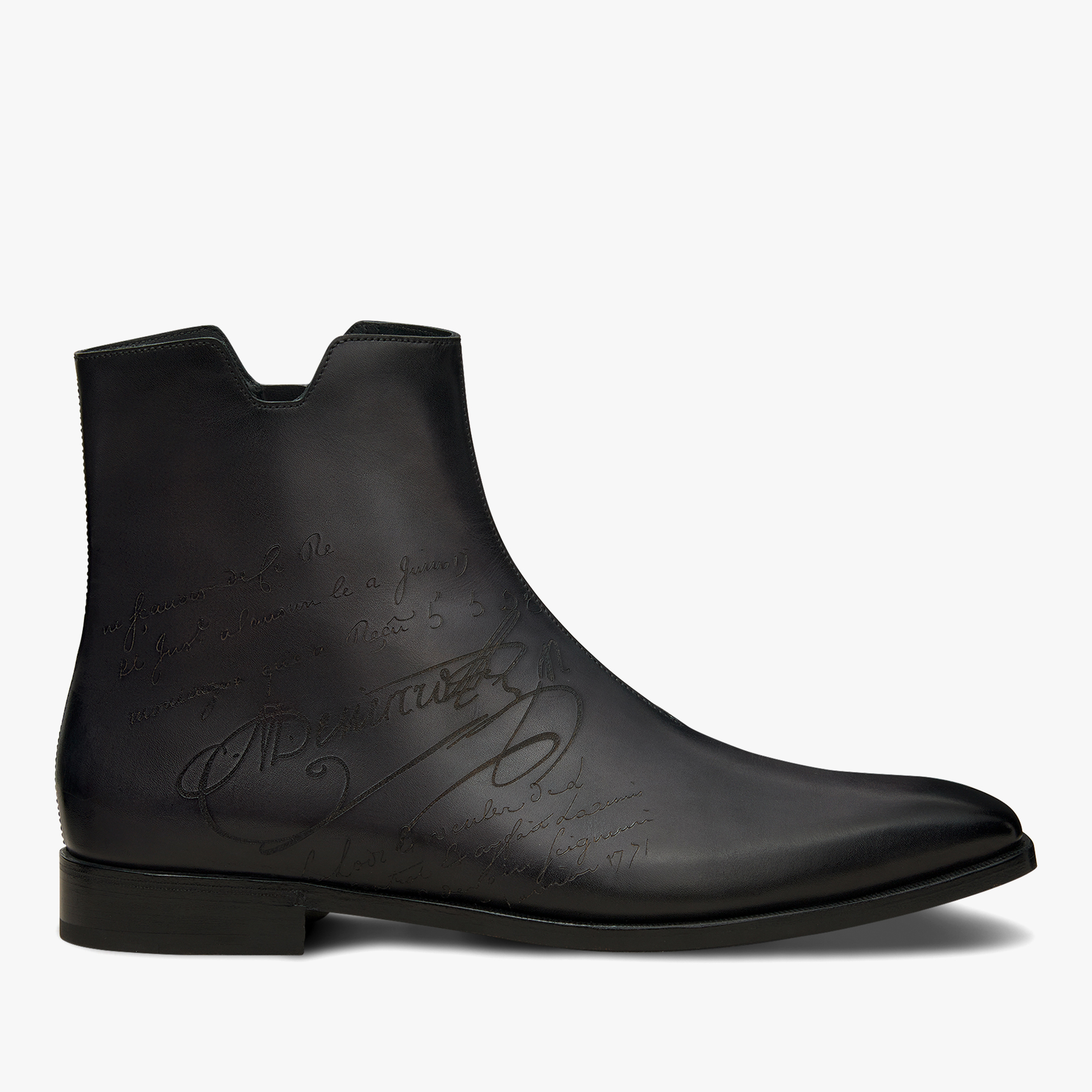 Demesure Scritto Leather Boot, NERO GRIGIO, hi-res
