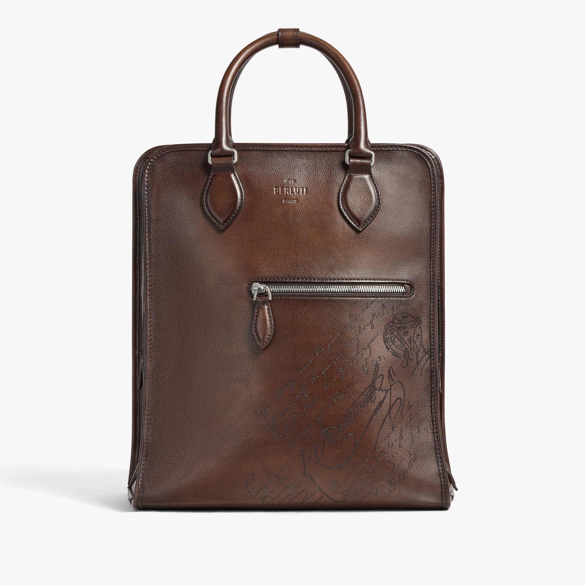 Premier Jour Backpack In Scritto Leather, SOFT BROWN, hi-res