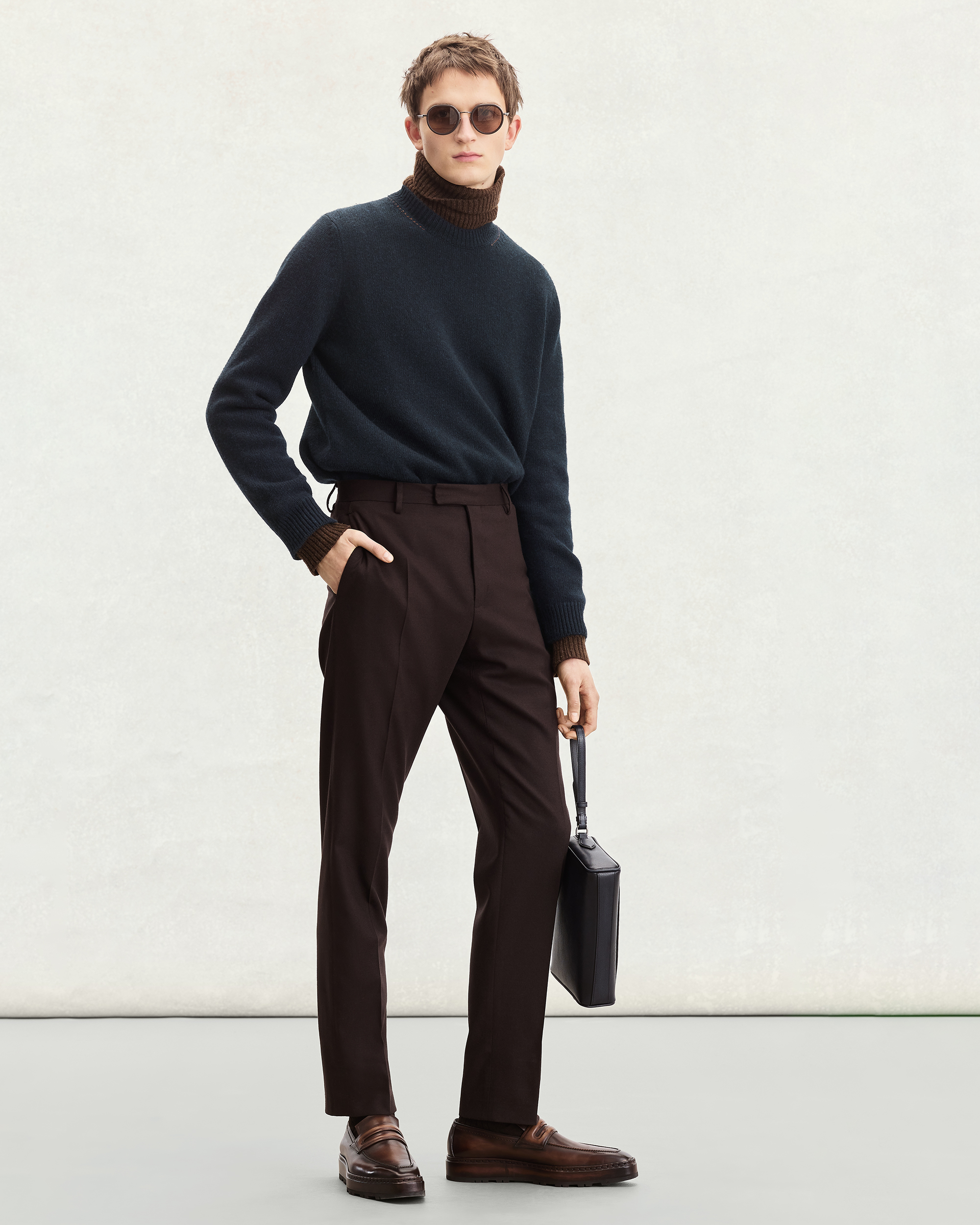 レザー ブレイド クルーネック | ベルルッティ JP