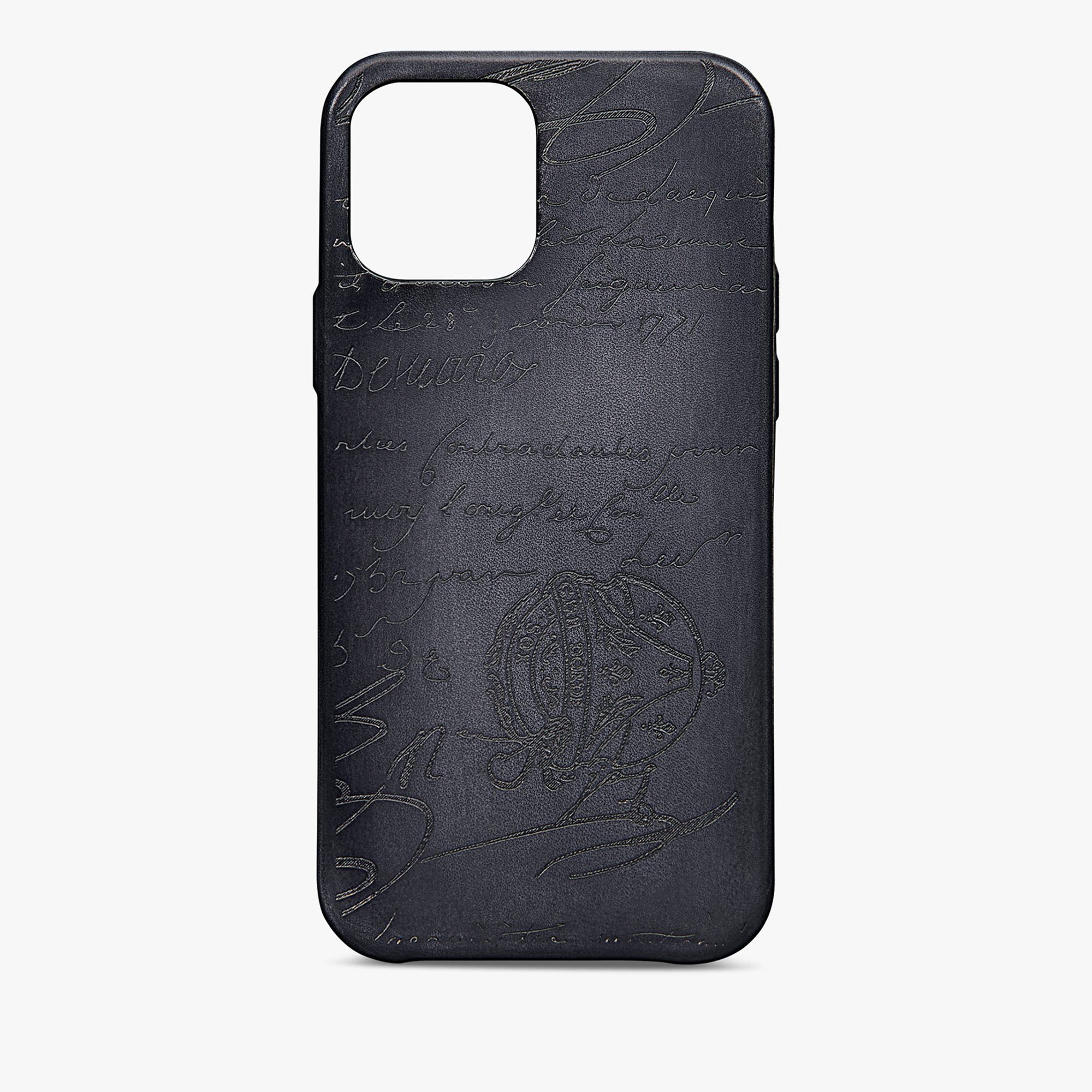 Scritto Leather iPhone 13 Pro Case, LIGHT ALUMINIO, hi-res