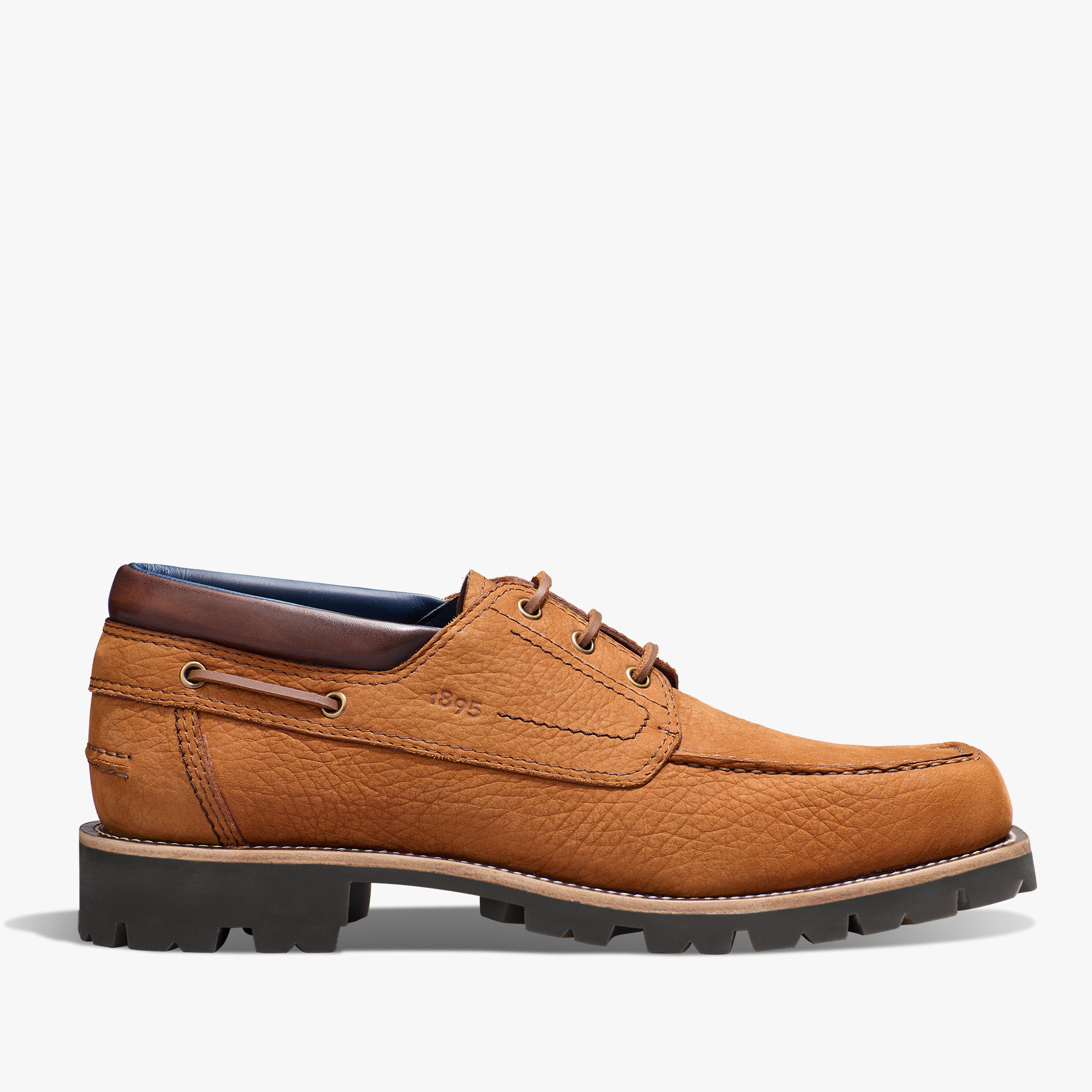 Grand Chemin Nubuck Leather Derby, WALNUT BROWN, hi-res