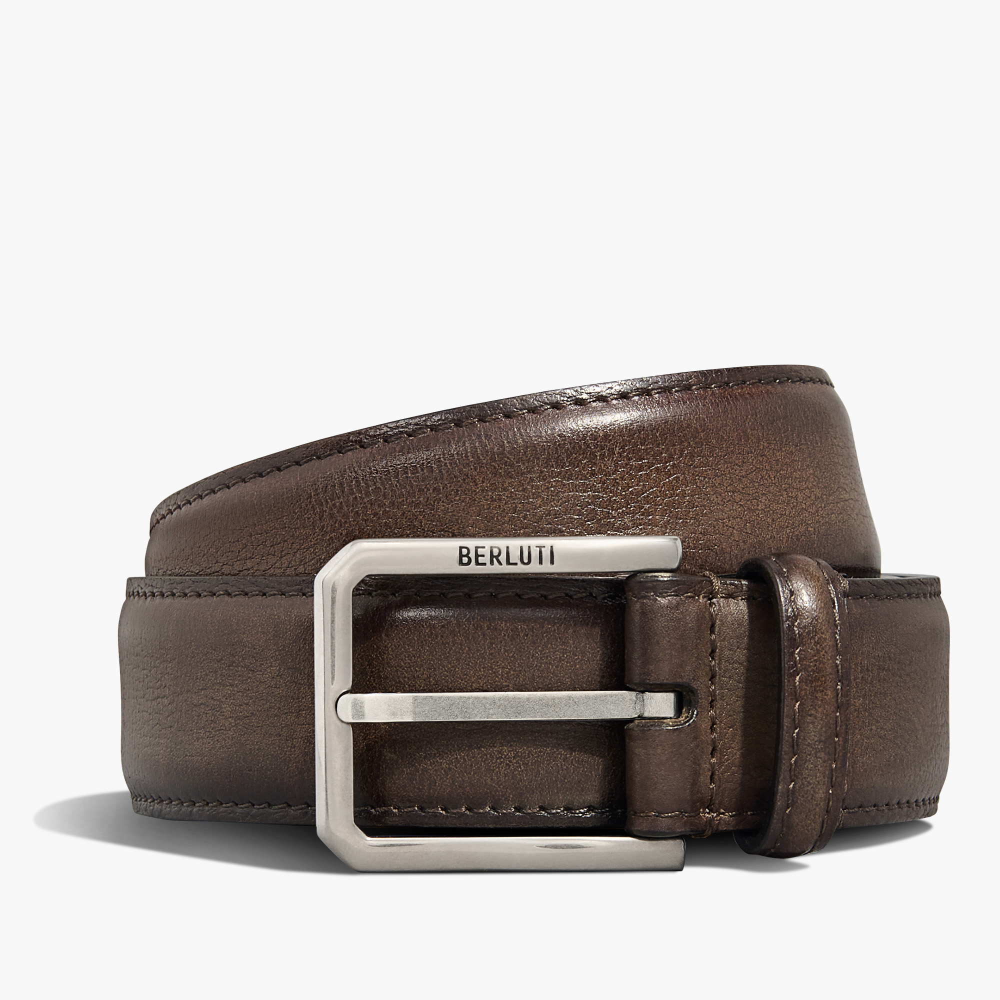 Ceinture Versatile 35 MM En Cuir Scritto, SOFT BROWN, hi-res