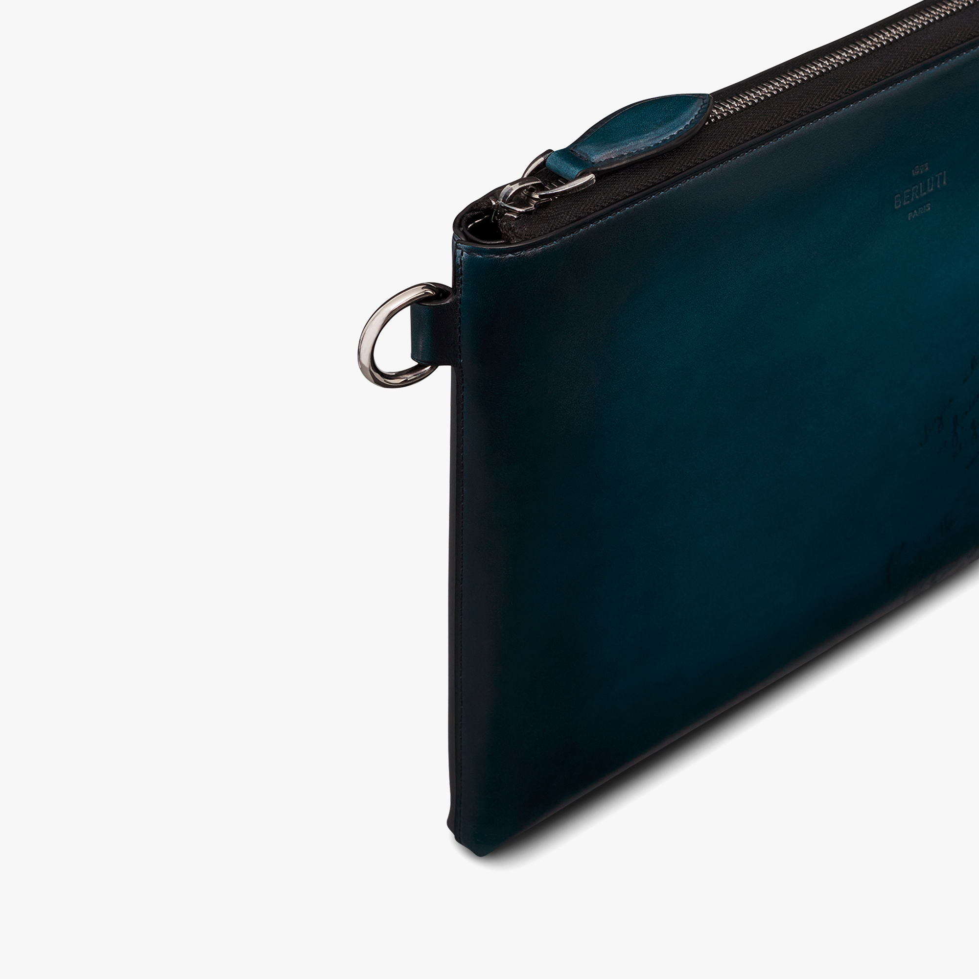 Nino GM Scritto Leather Clutch