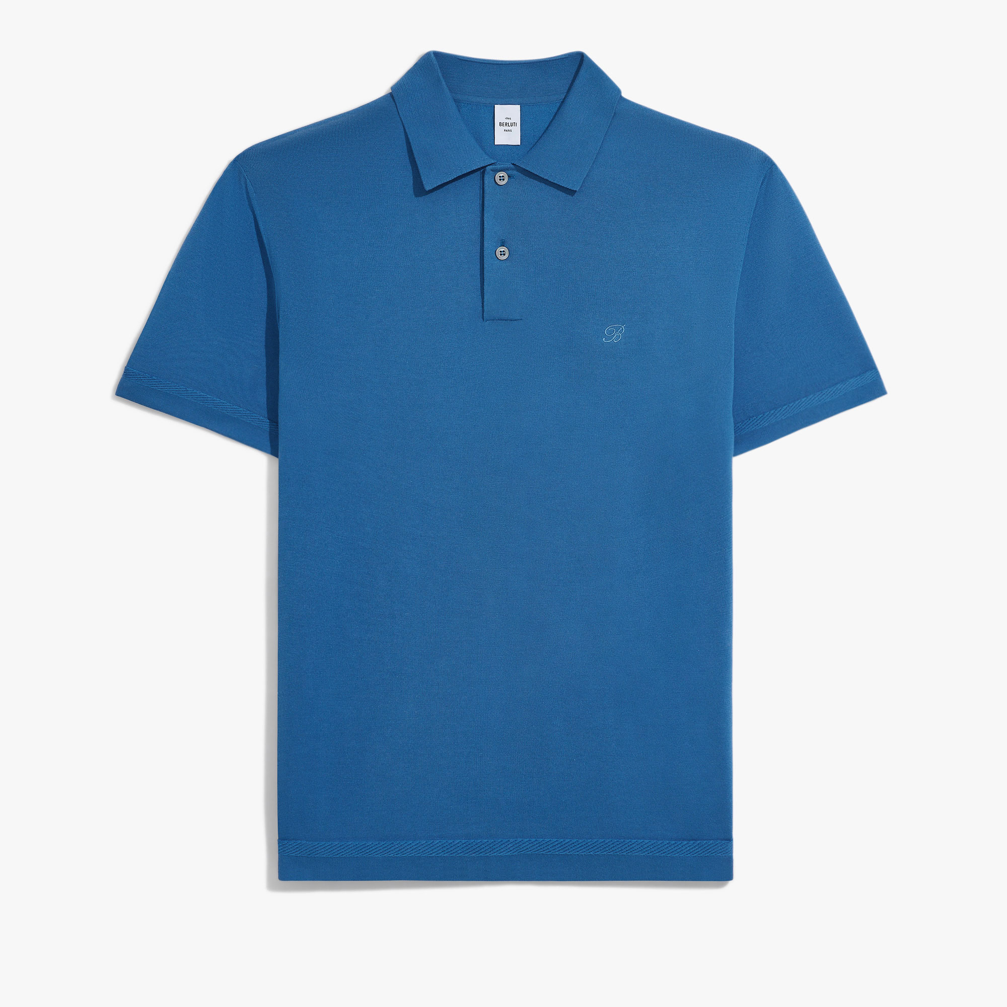 Berluti Thabor 半袖ポロ, HELVETIA BLUE, hi-res