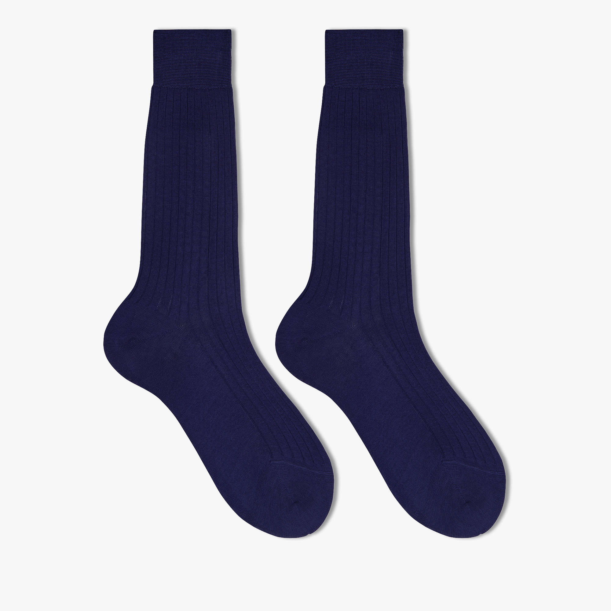 Cotton Short Socks, INDIGO, hi-res
