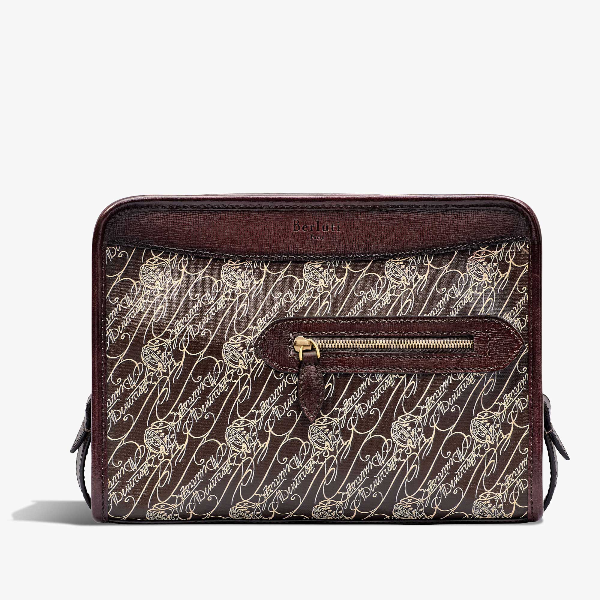 Journalier Toile Marbeuf Messenger, DARK BROWN + MADURO, hi-res