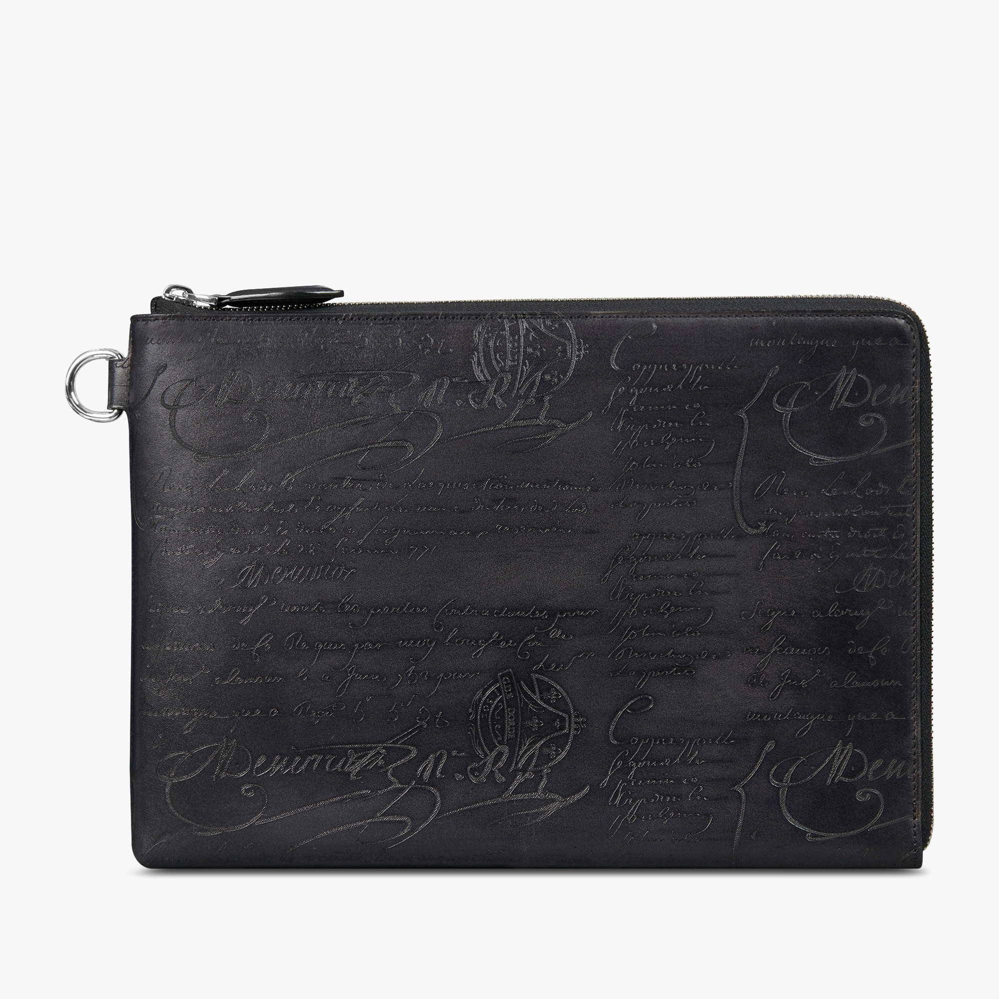 Nino GM Scritto Leather Clutch | Berluti GB