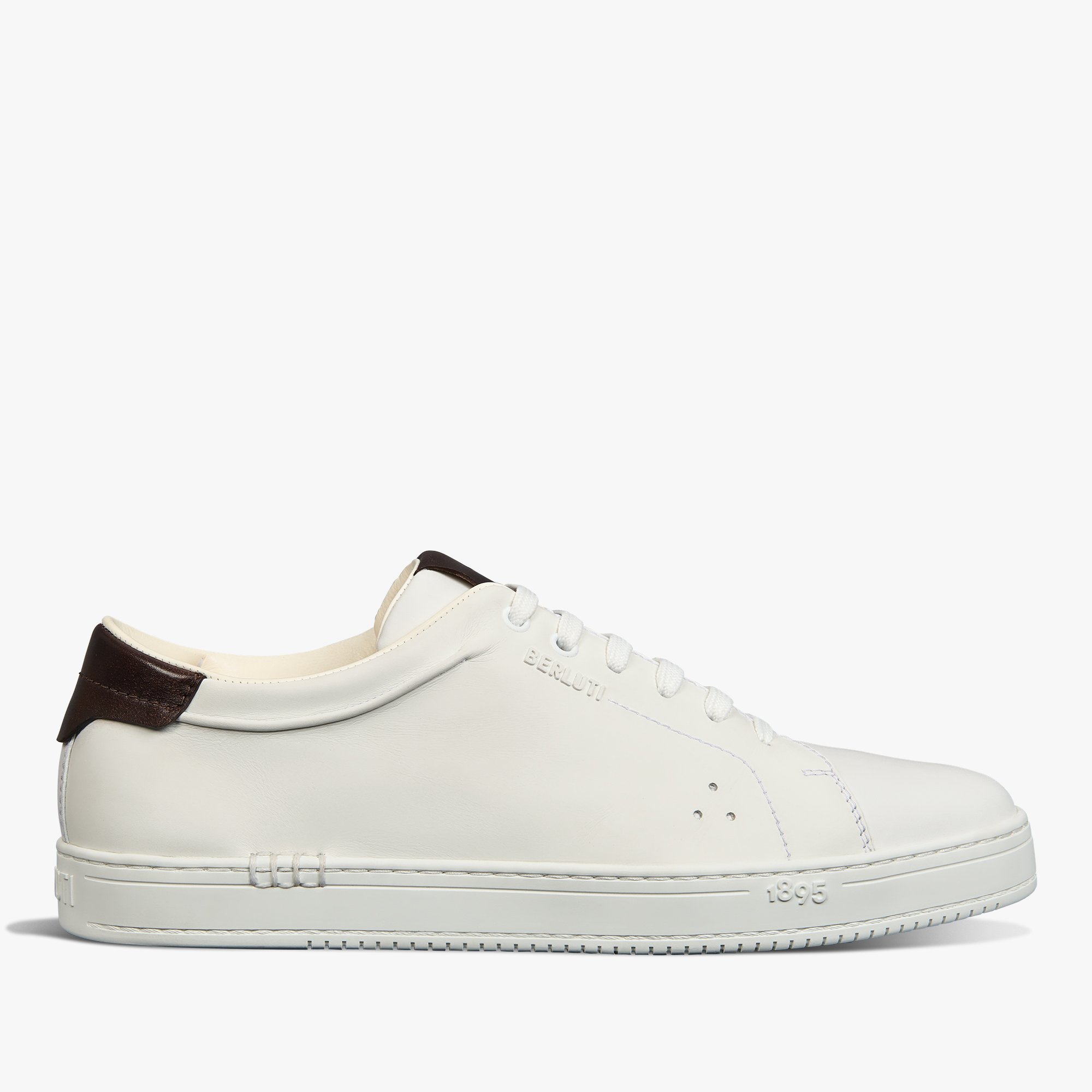 Sneaker Playtime en cuir de veau, WHITE, hi-res