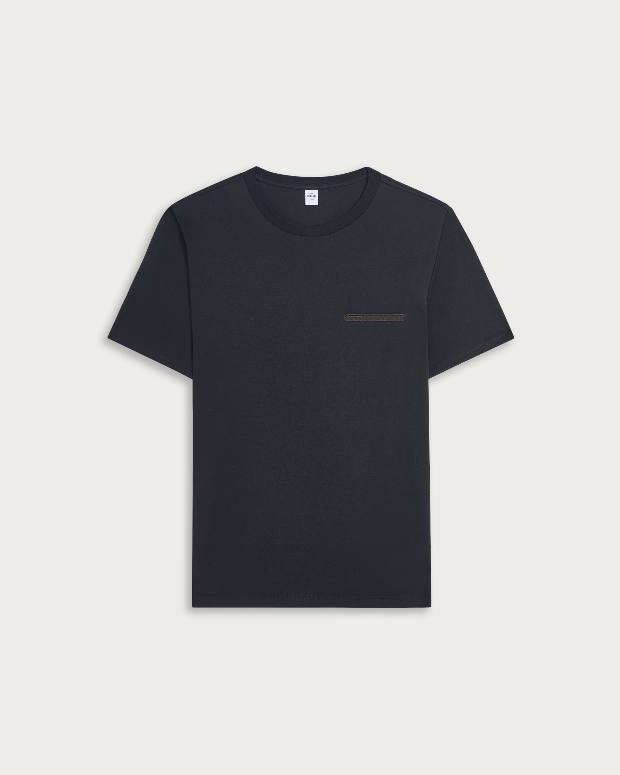 Berluti 黒 Tシャツ52 R28JRS155-003_leather-tab-