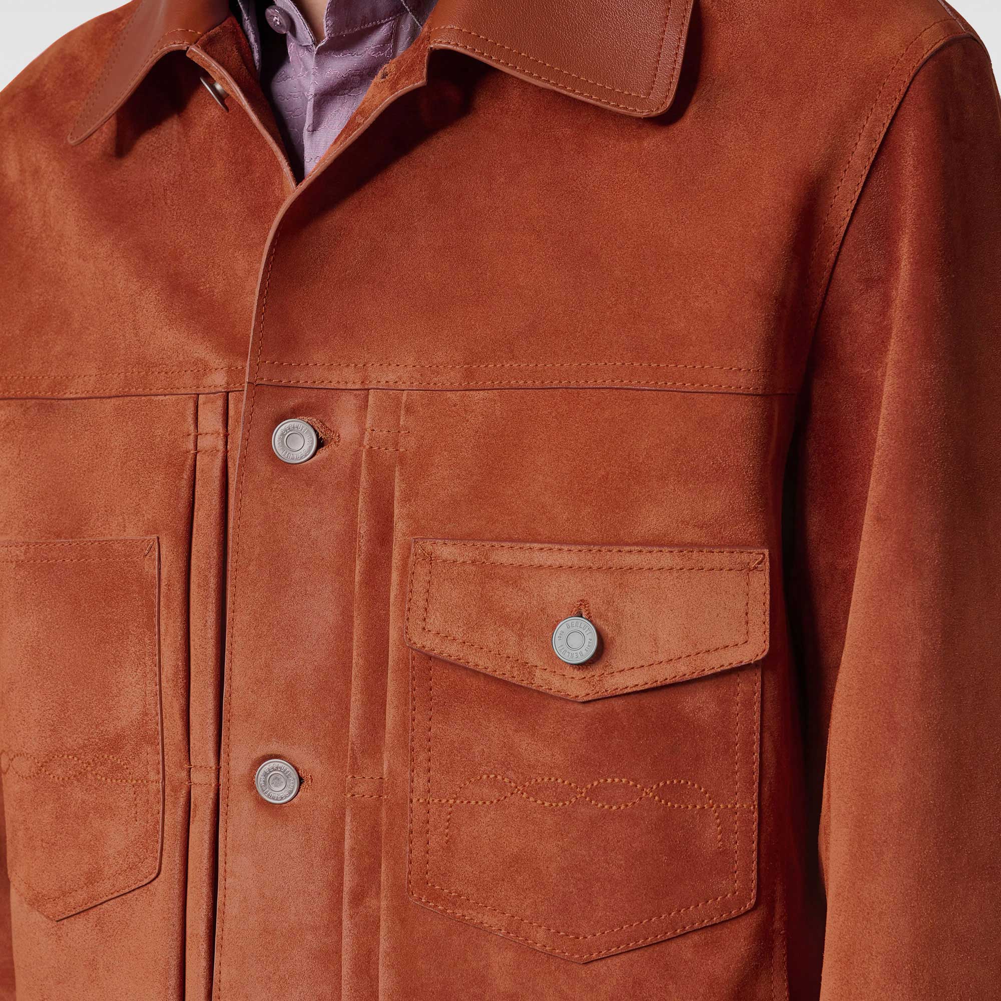Suede Denim Jacket