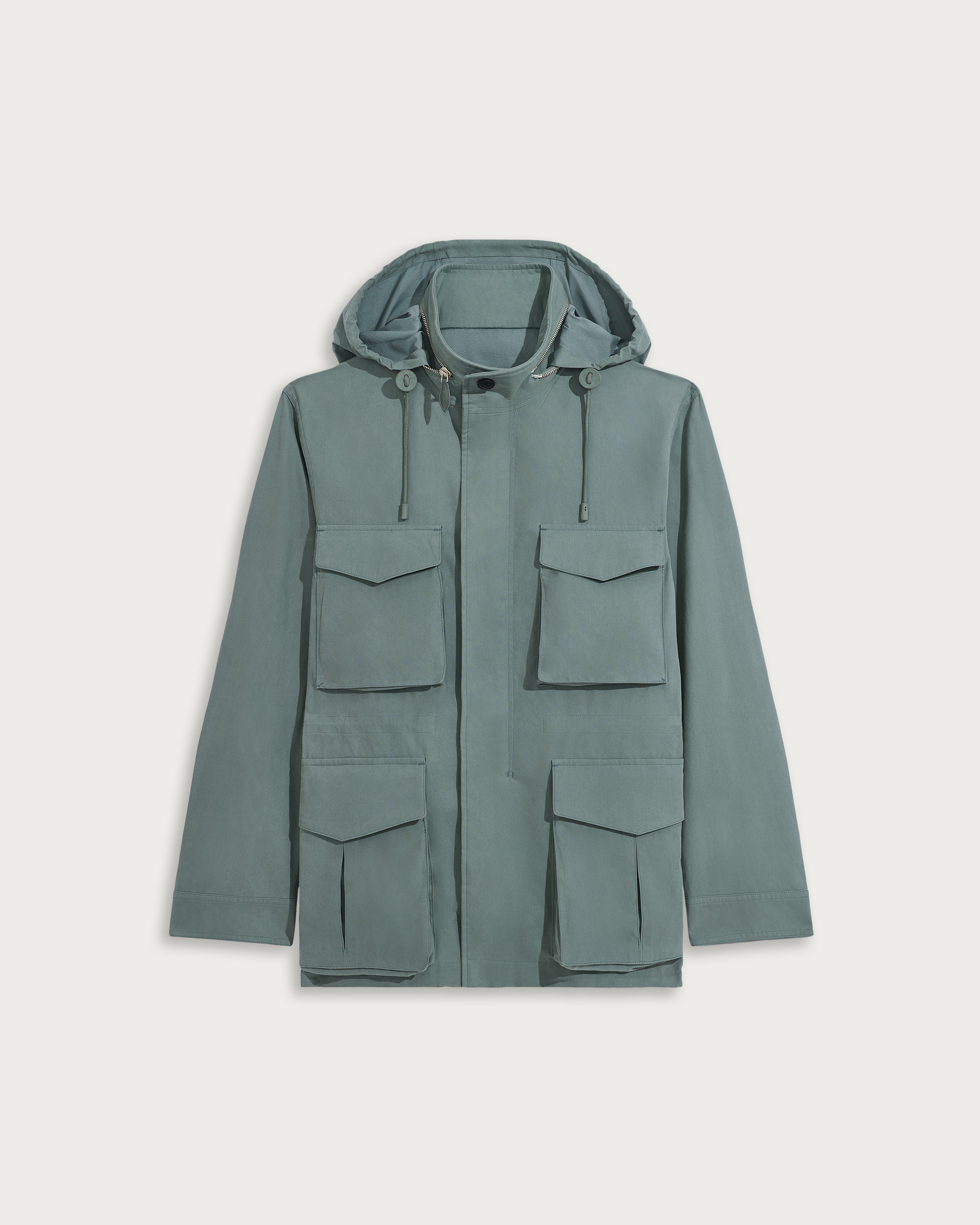 Camera Field Jacket with Leather Details