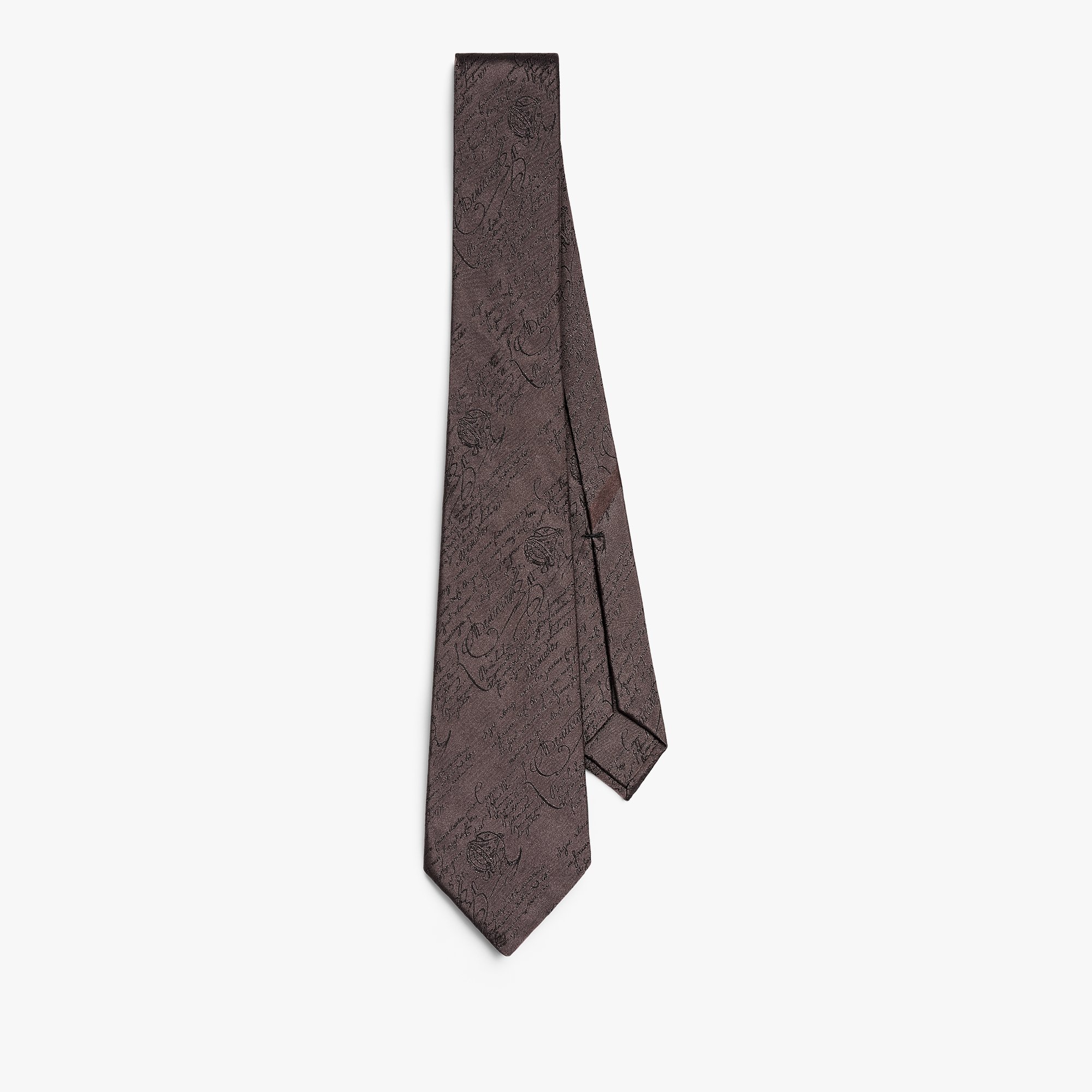 Classic Scritto Tie, SIGNATURE BROWN, hi-res