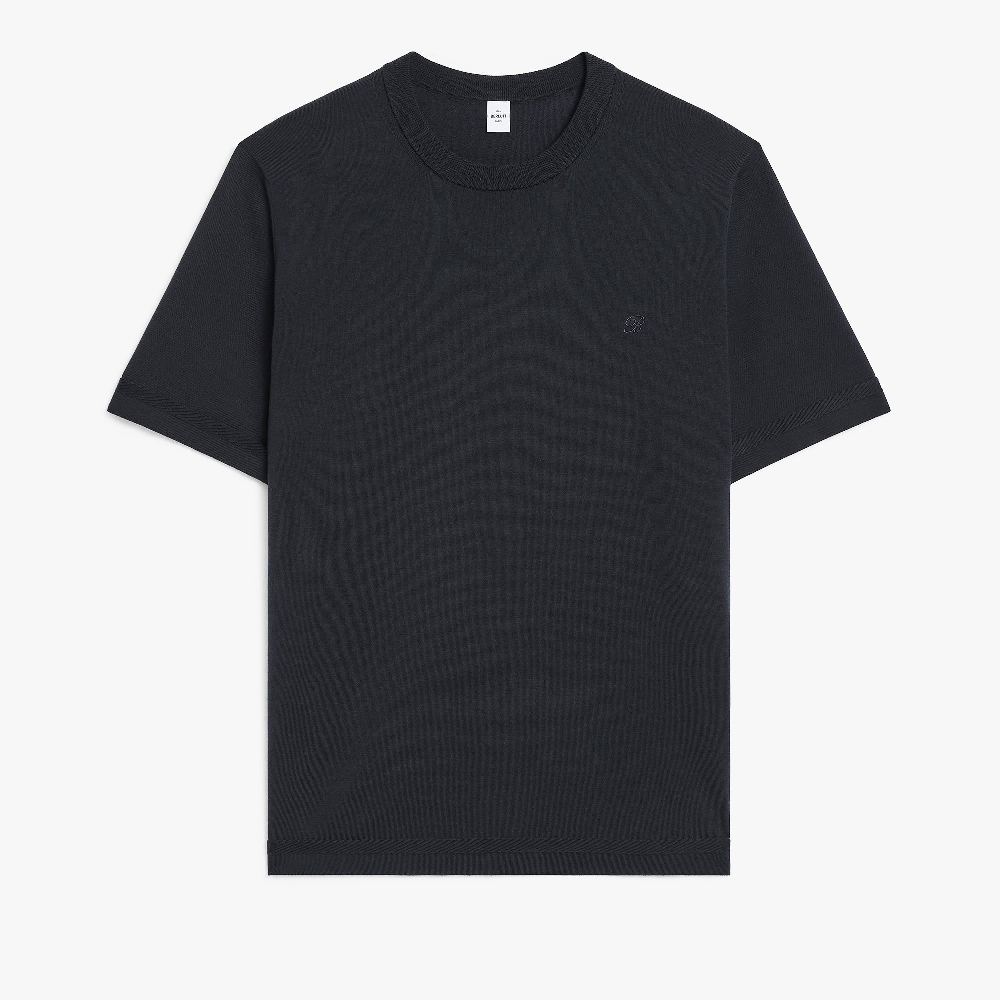 B-Thabor Short Sleeves Crewneck, NERO BLUE, hi-res