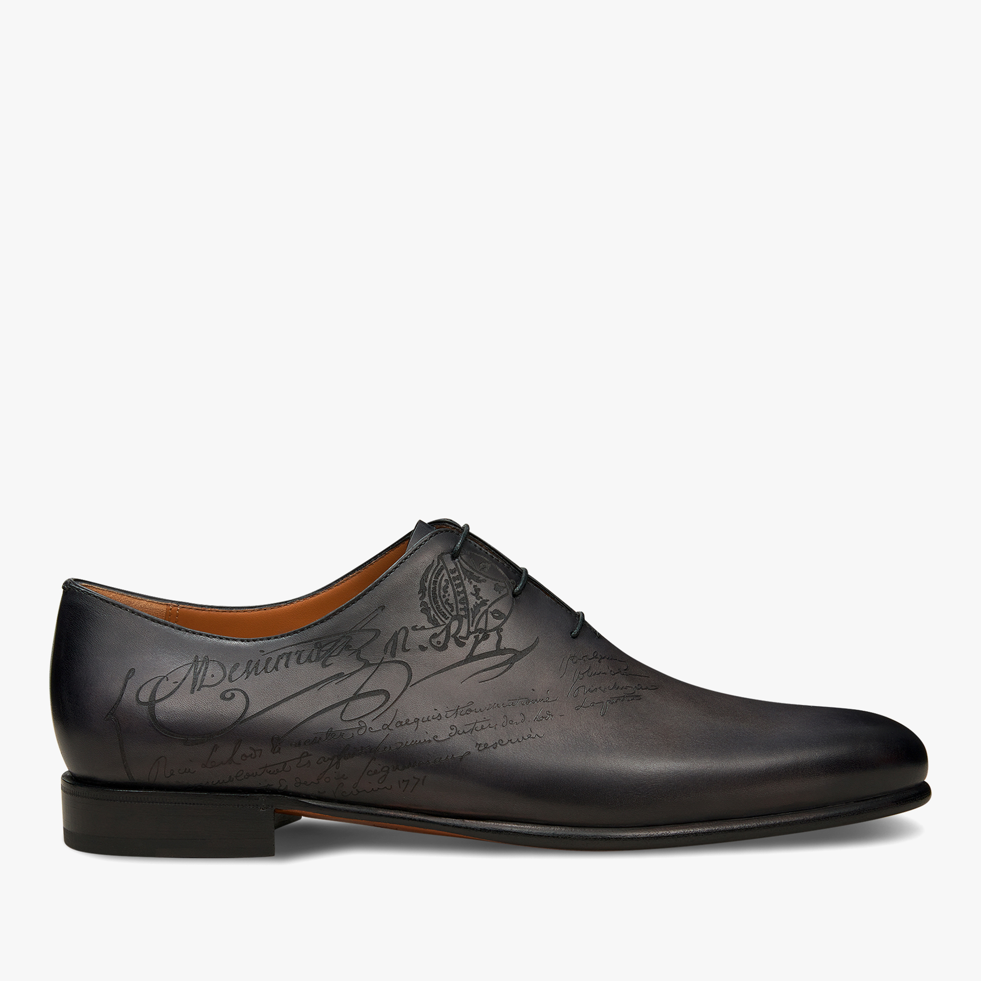 Alessandro Galet Scritto Leather Oxford, NERO GRIGIO, hi-res