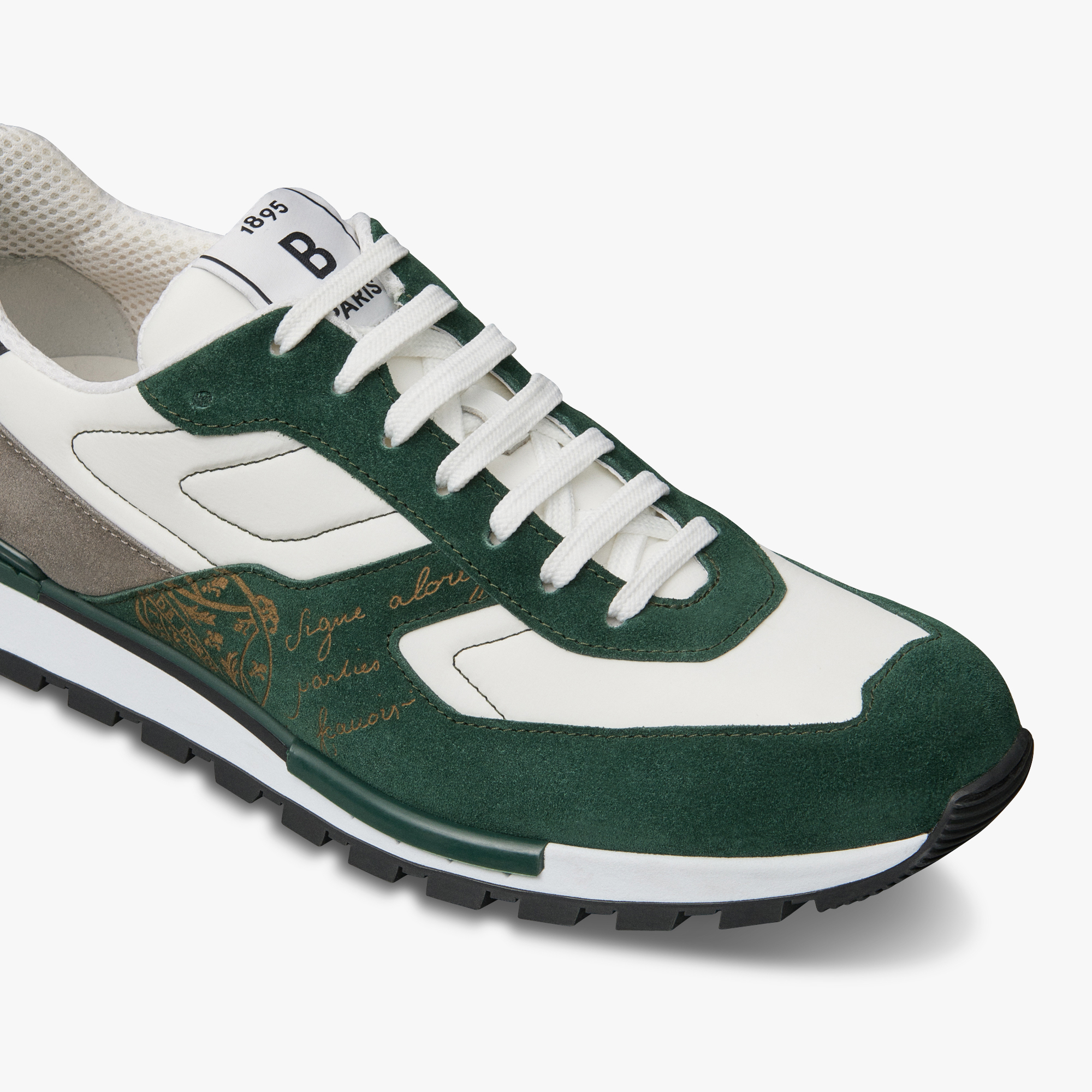 Fast Track Suede Leather And Nylon Sneaker