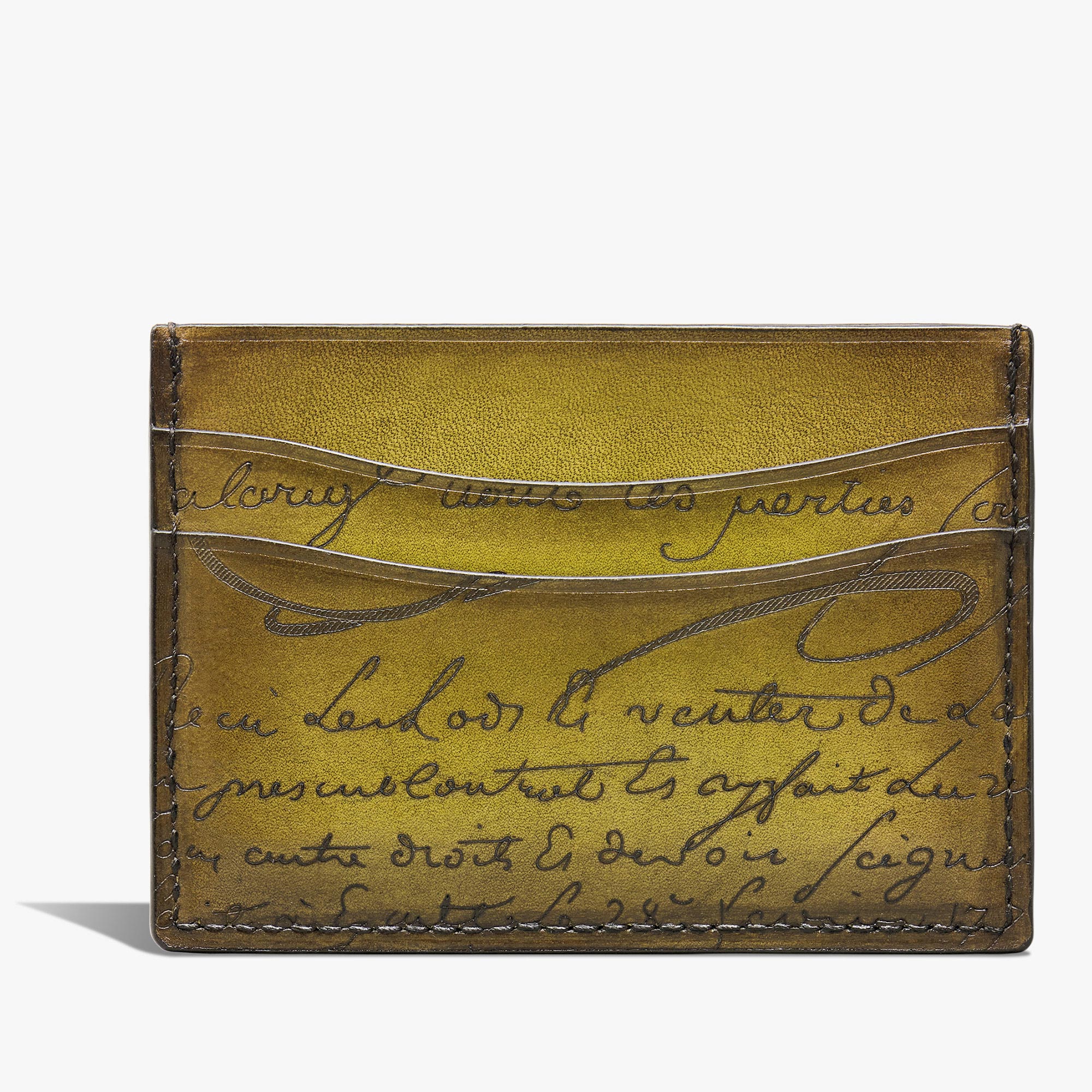 Bambou Scritto Leather Card Holder | Berluti IT