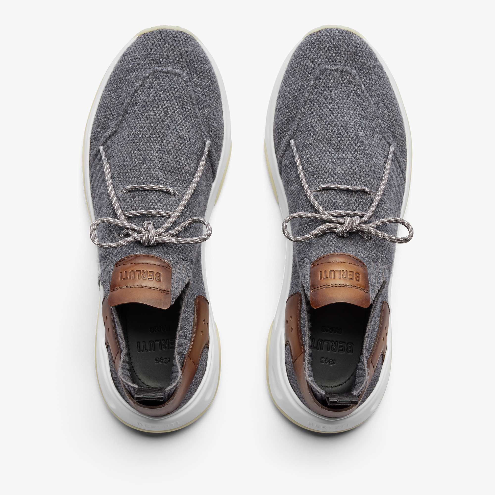 【Berluti】シャドウ カシミア ニット スニーカー☆関税込 シャドウ ニット＆レザースニーカー | ベルルッティ JP