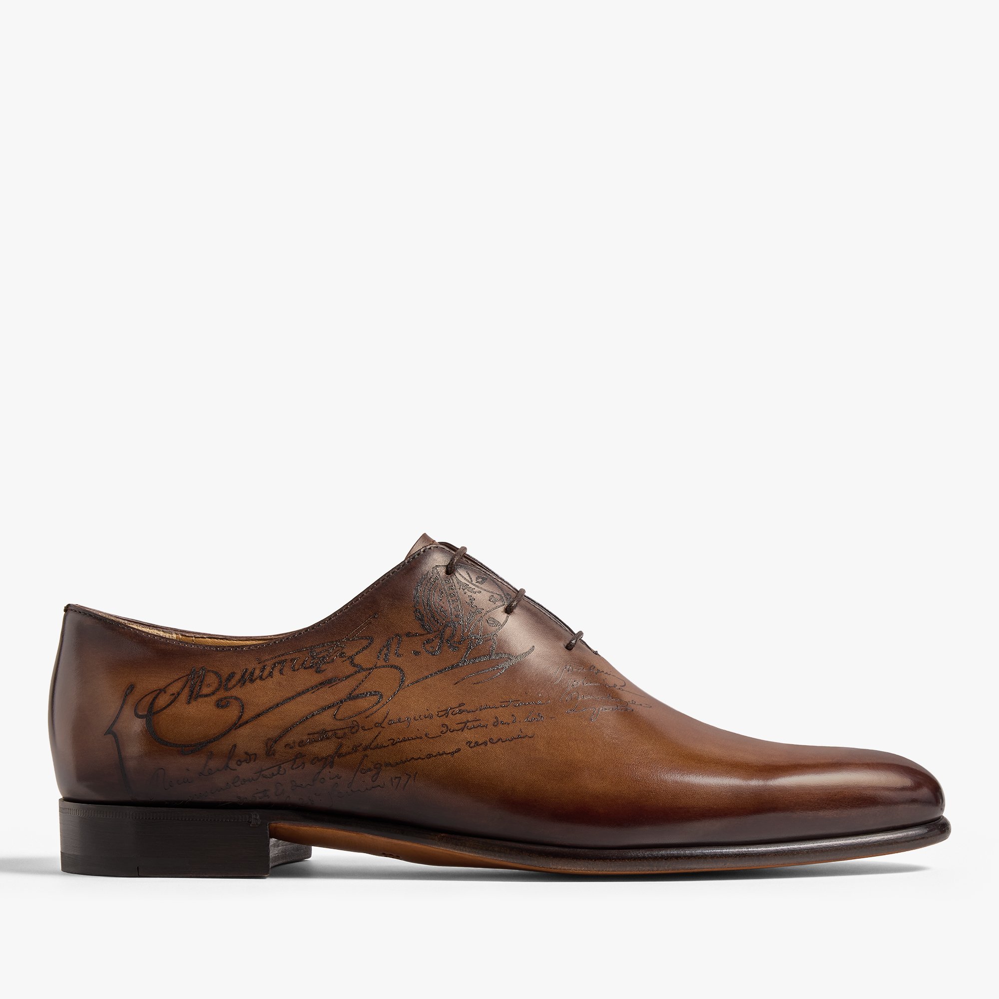 Alessandro Galet Scritto Leather Oxford, TOBACCO BIS, hi-res