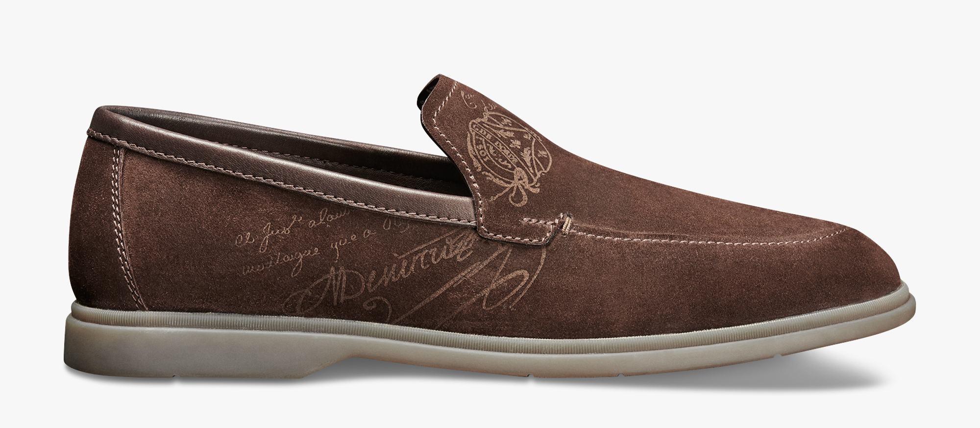 Latitude Suede Leather Loafer Berluti