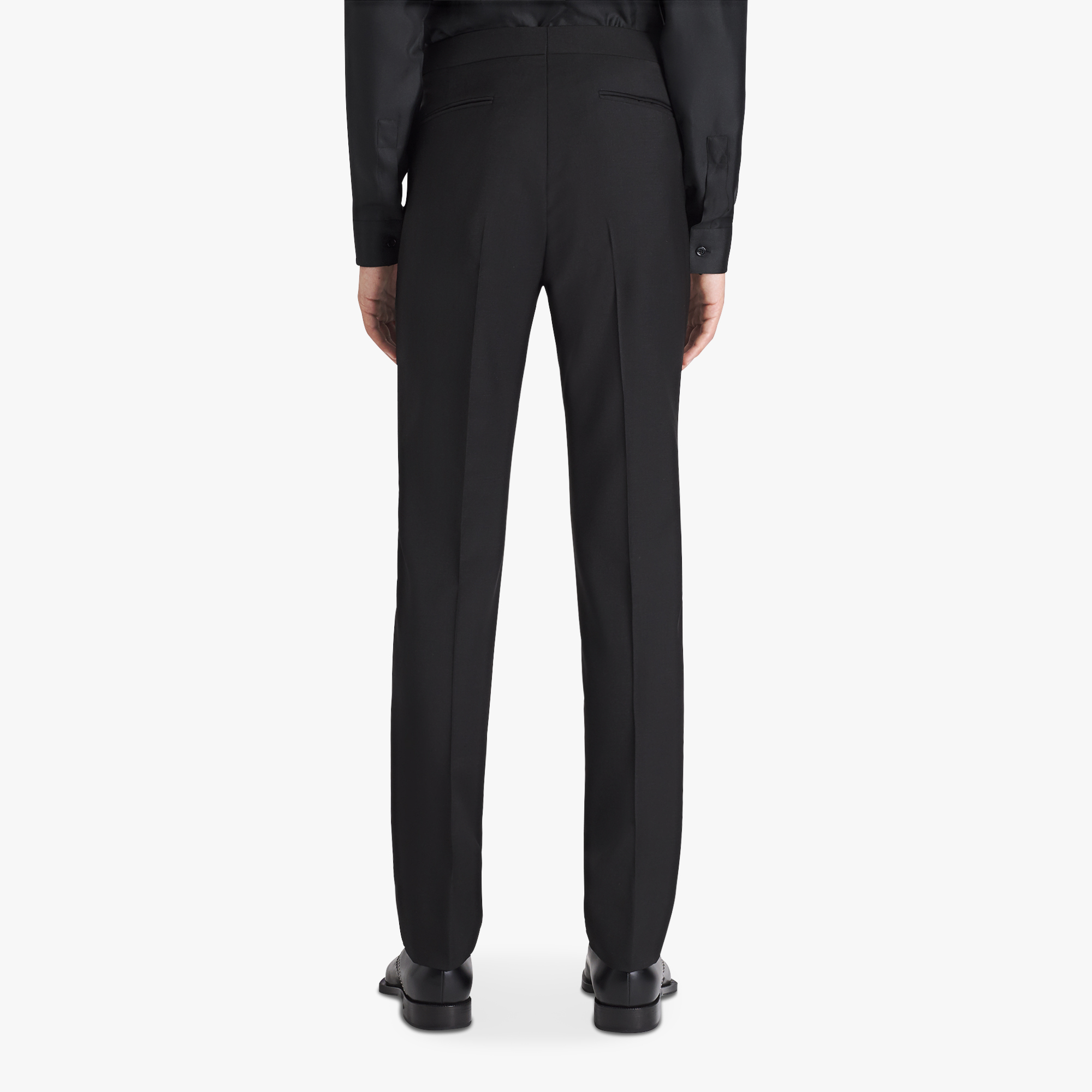 grey evening trousers