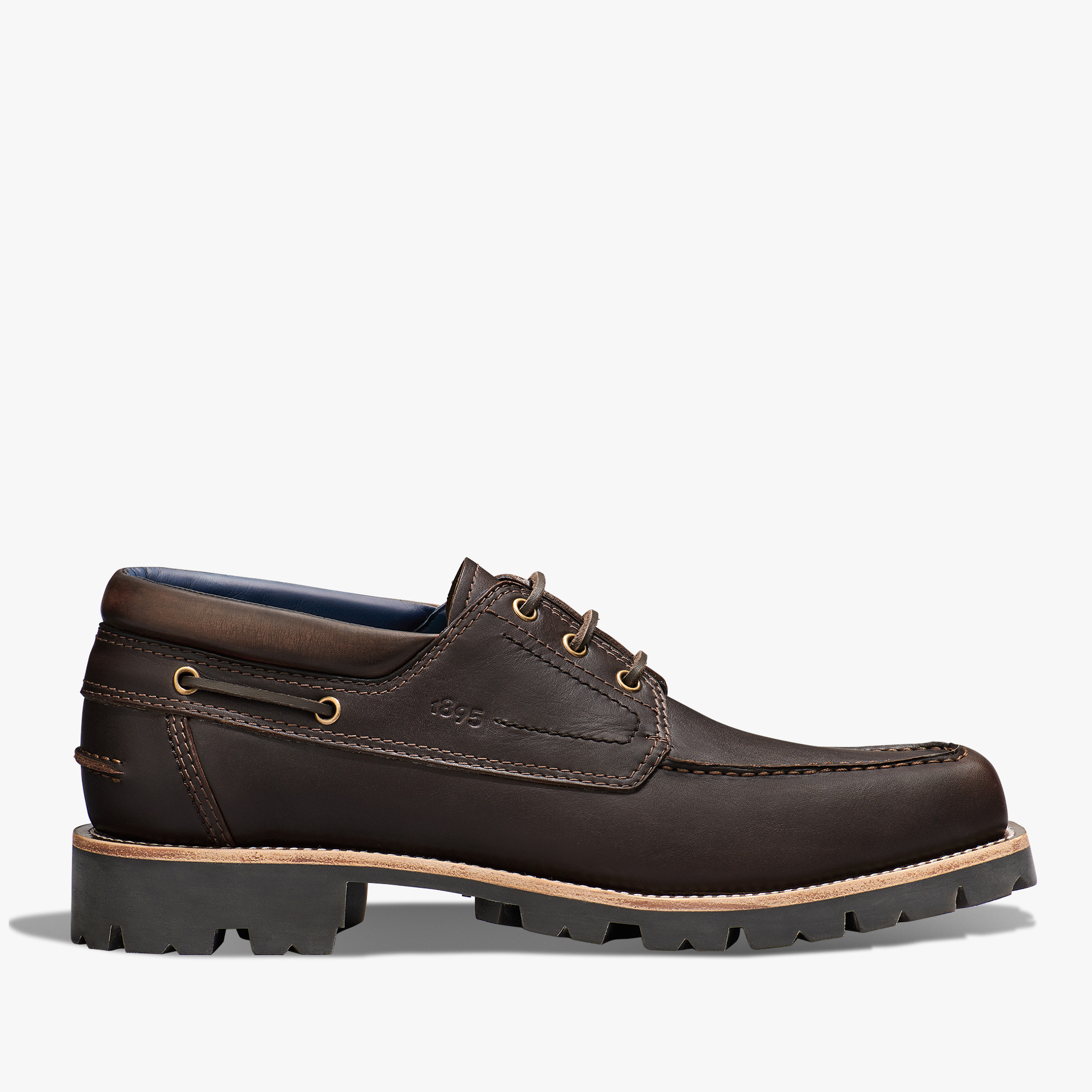 Grand Chemin Leather Derby, DARK BROWN, hi-res