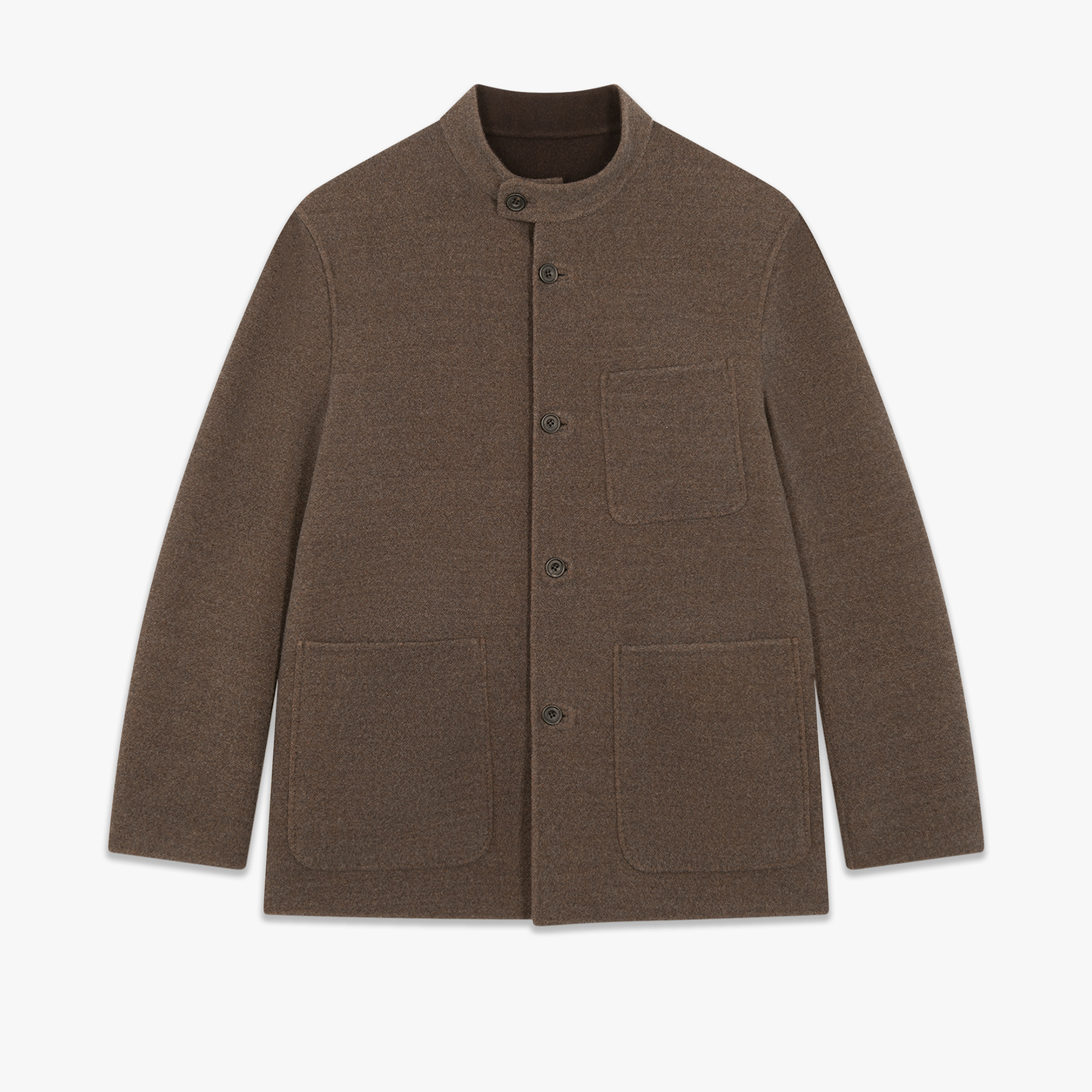 Double Face Wool Field Jacket, NUANCE OF BROWN, hi-res