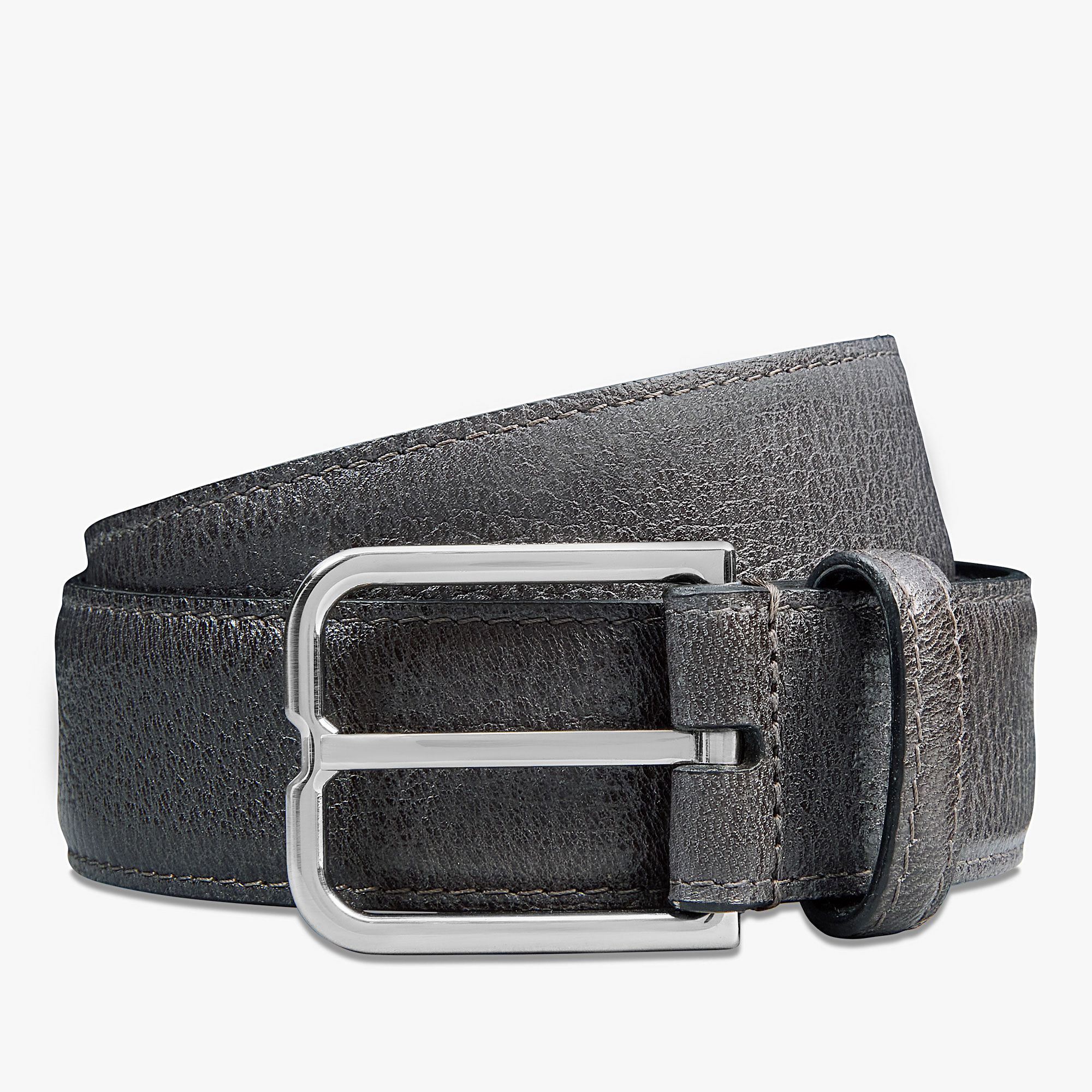 Essence Goat Leather 35 mm Belt, CARBON GREY, hi-res