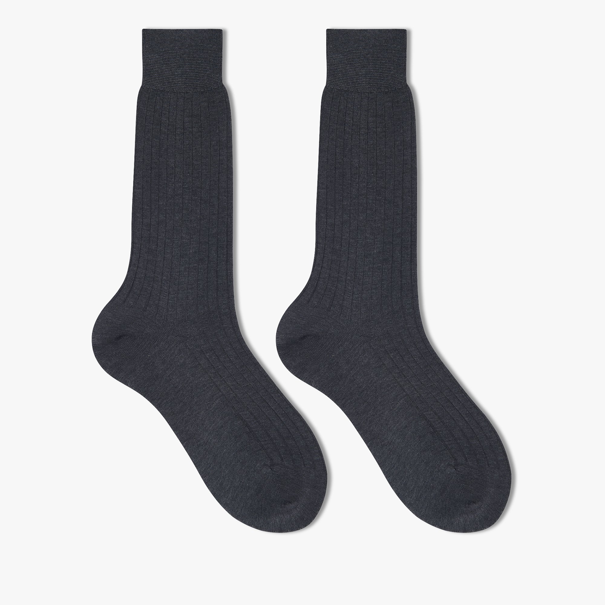 Chaussettes Courtes En Coton, ANTHRACITE, hi-res