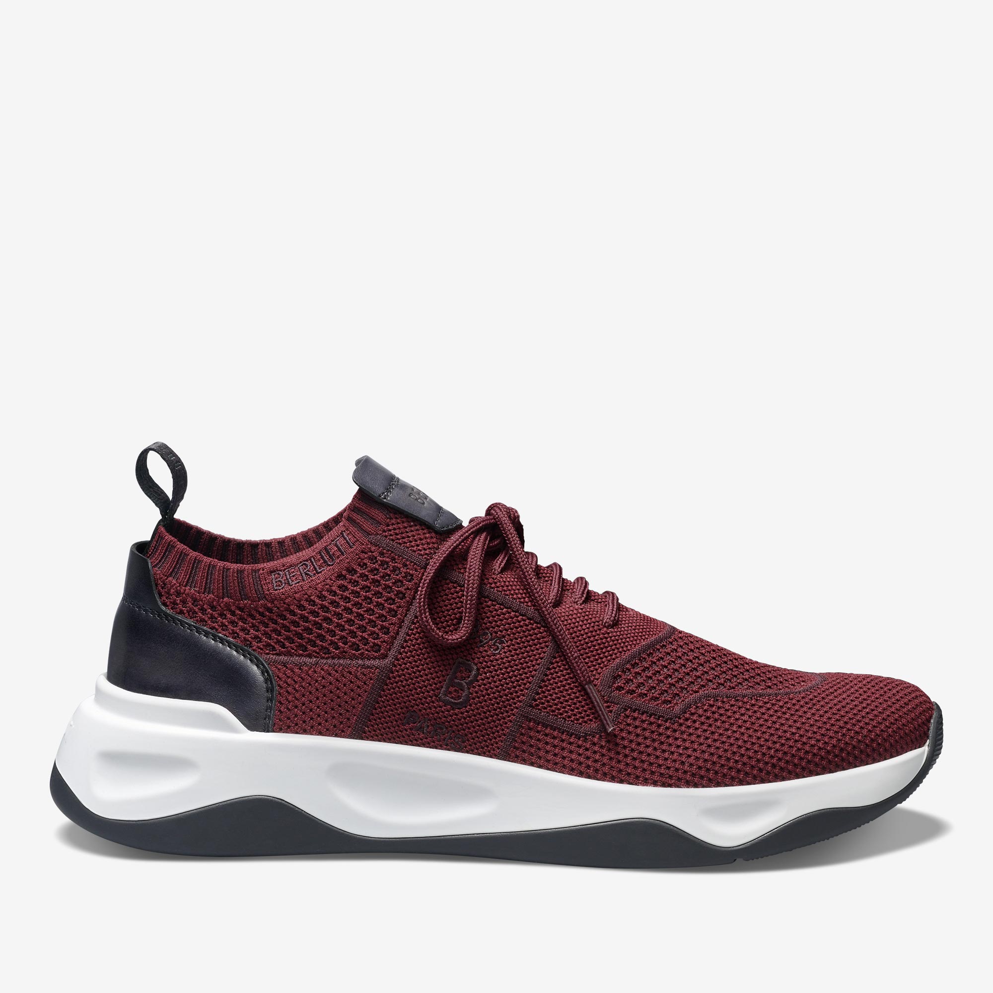 Shadow Knit And Leather Sneaker | Berluti US