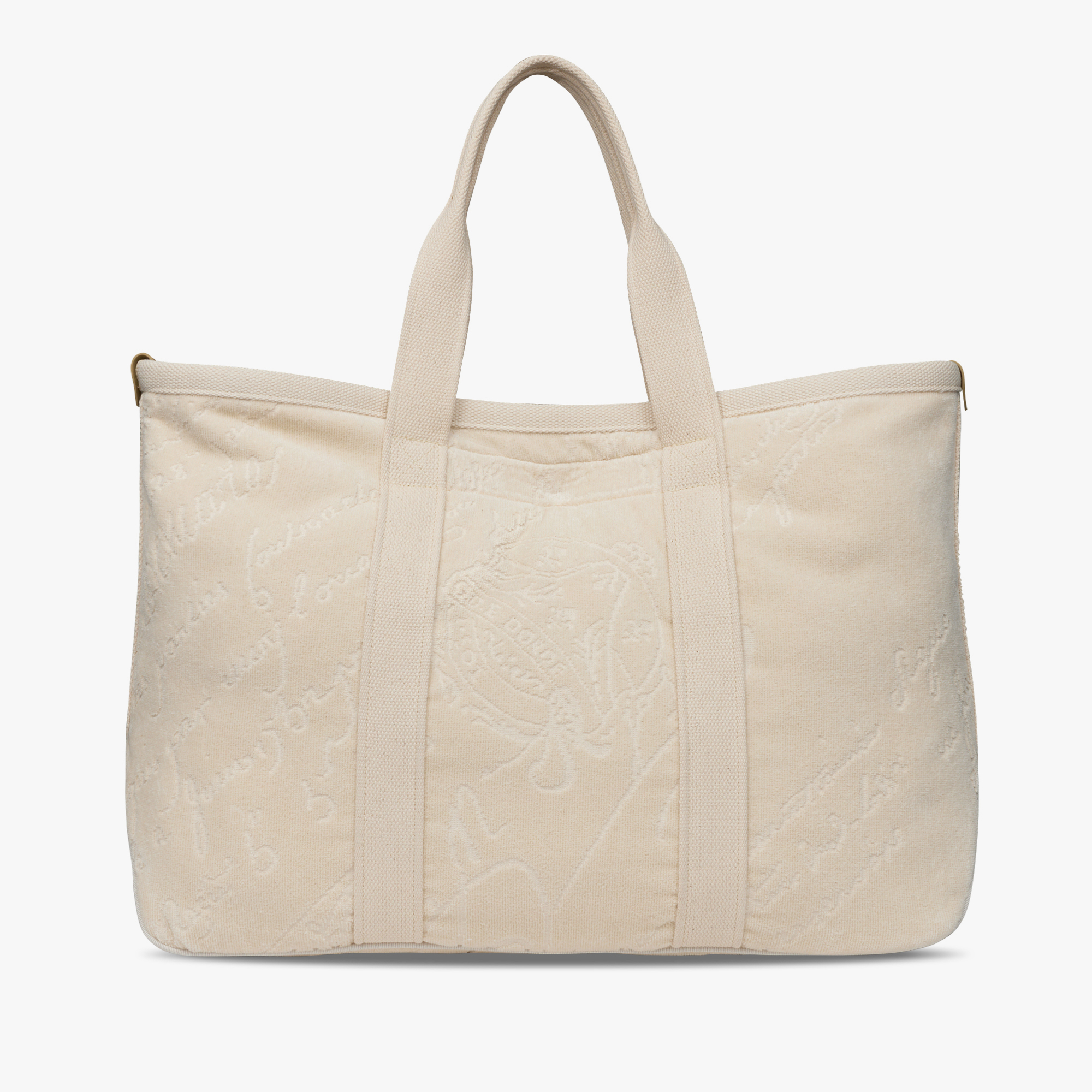 Oversize Tote Sponge Scritto Tote, CREAM, hi-res
