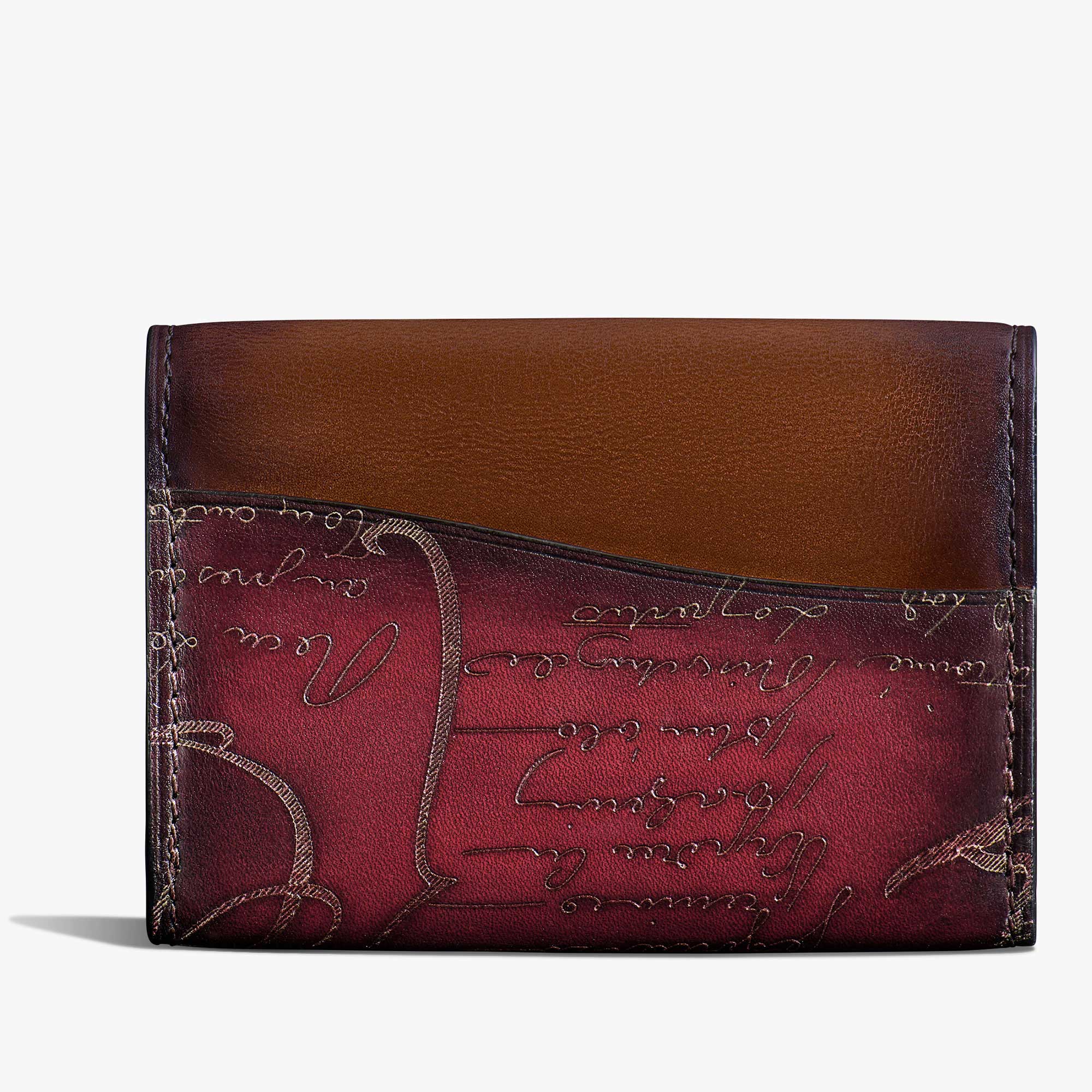 Imbuia Gradiant Scritto Leather Card Holder | Berluti IL
