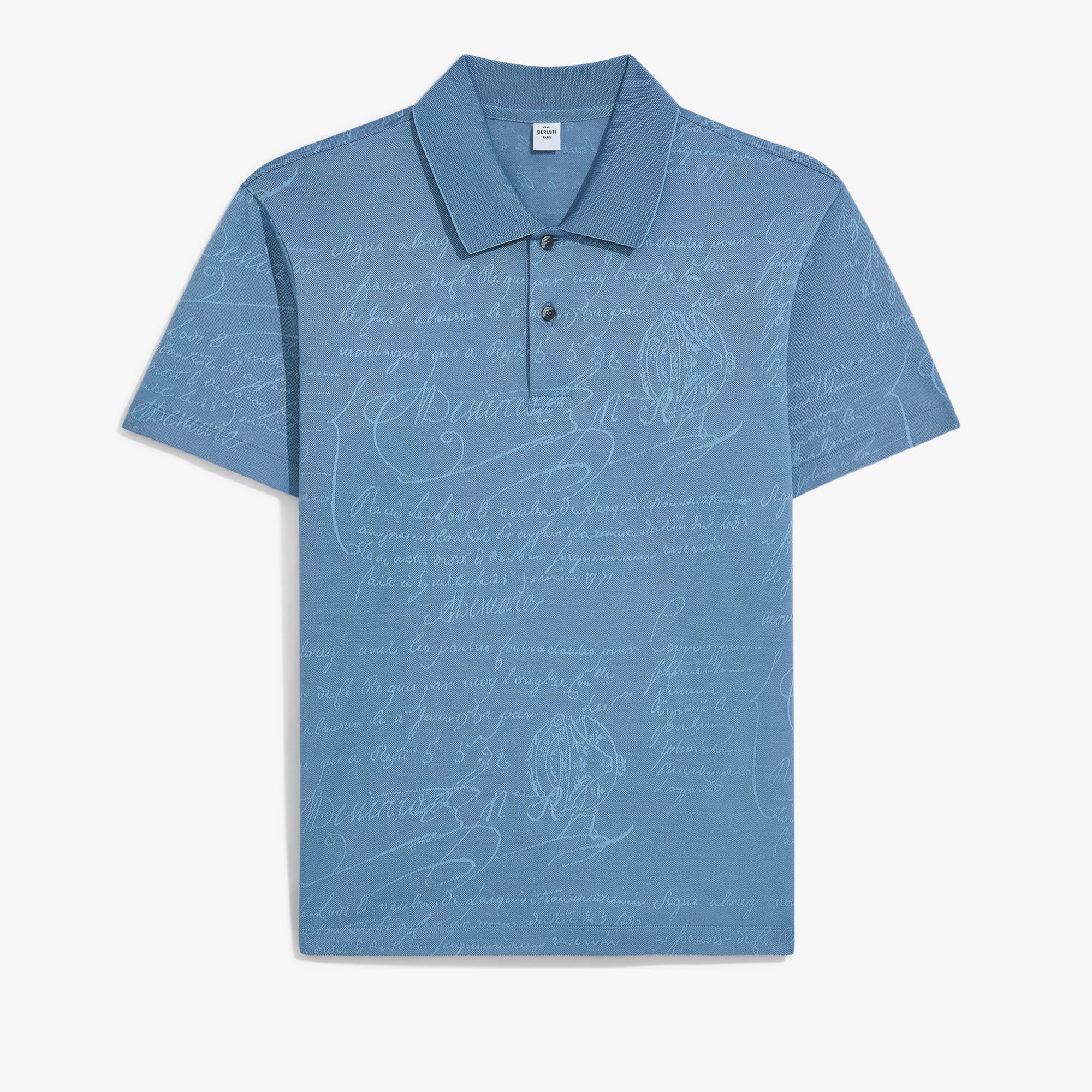 Scritto Pique Polo, CORNFLOWER BLUE, hi-res