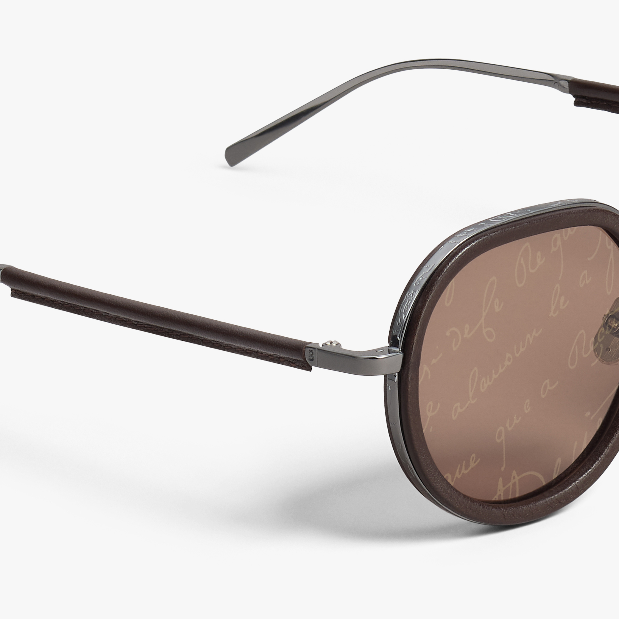 Centaury Metal And Leather Sunglasses | Berluti IT