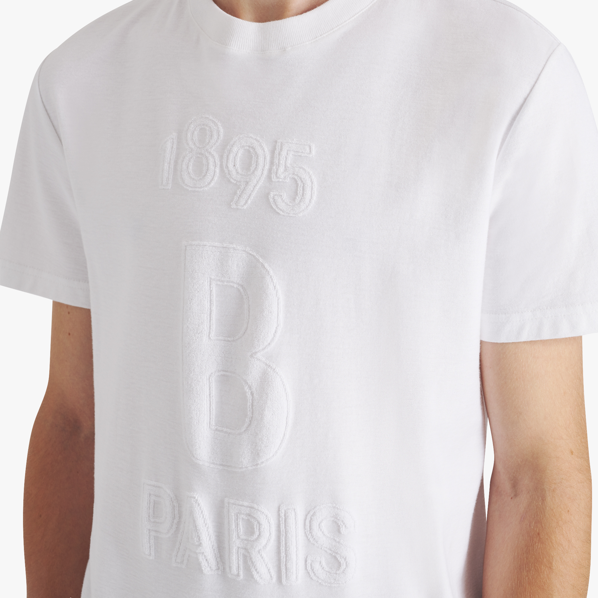 Cotton T Shirt With Terry Cloth Logo Berluti